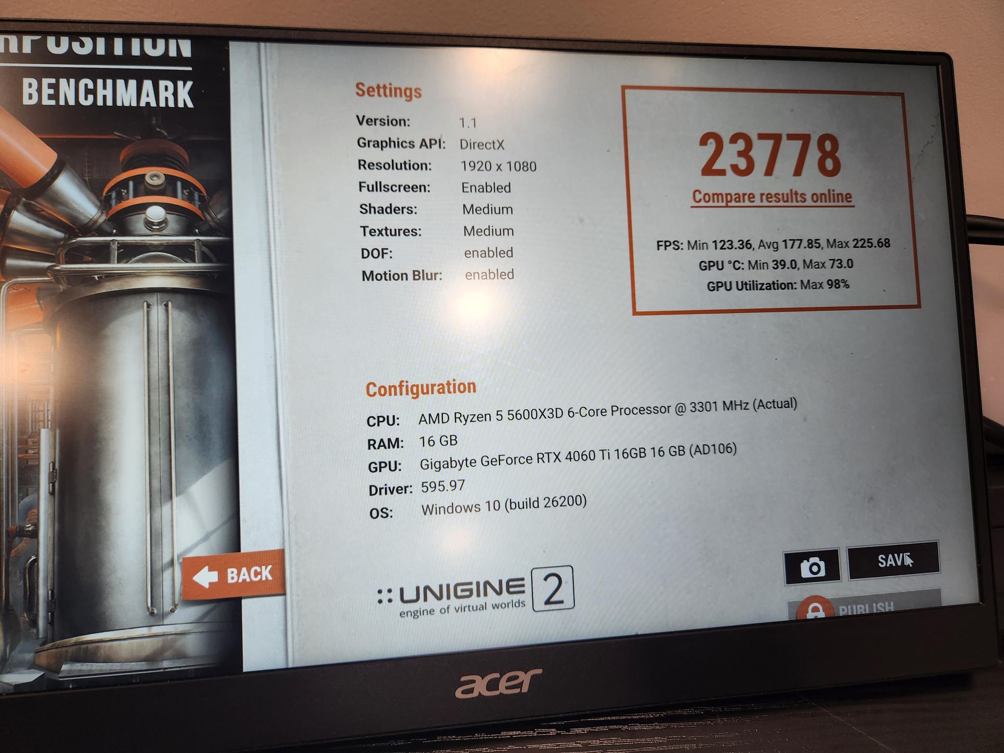 RTX 4060 TI 16 GB / Ryzen 5600 X3d powerhouse travel gaming pc!
