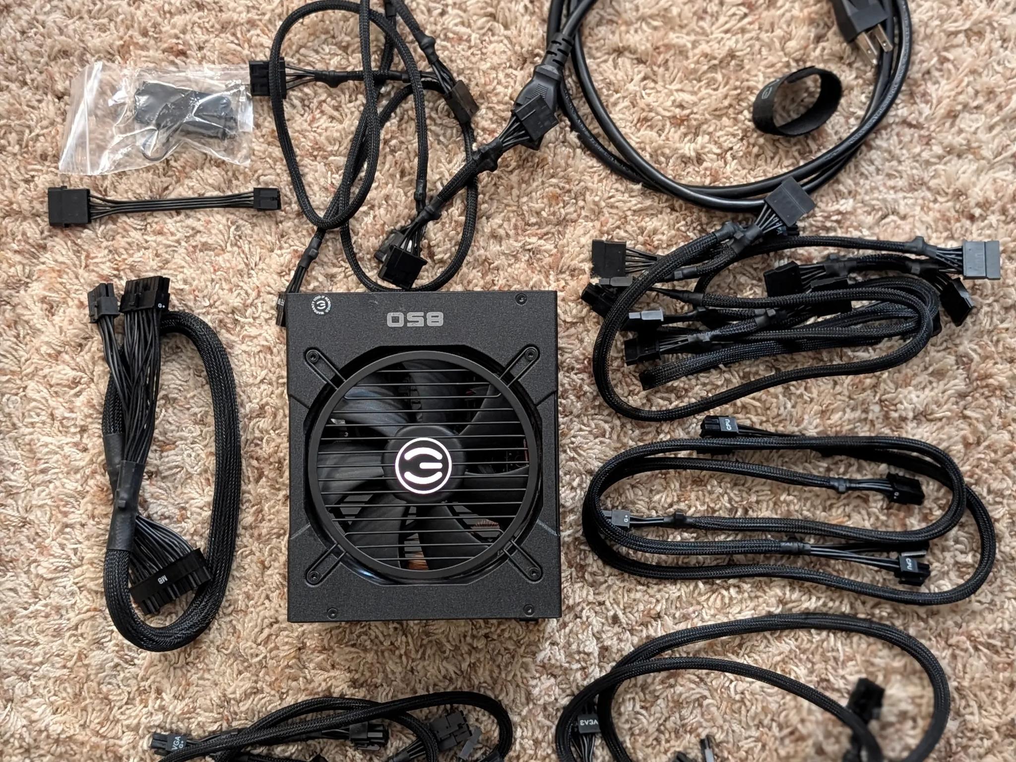 EVGA SuperNOVA 850 G+, 80 Plus Gold 850W, Fully Modular