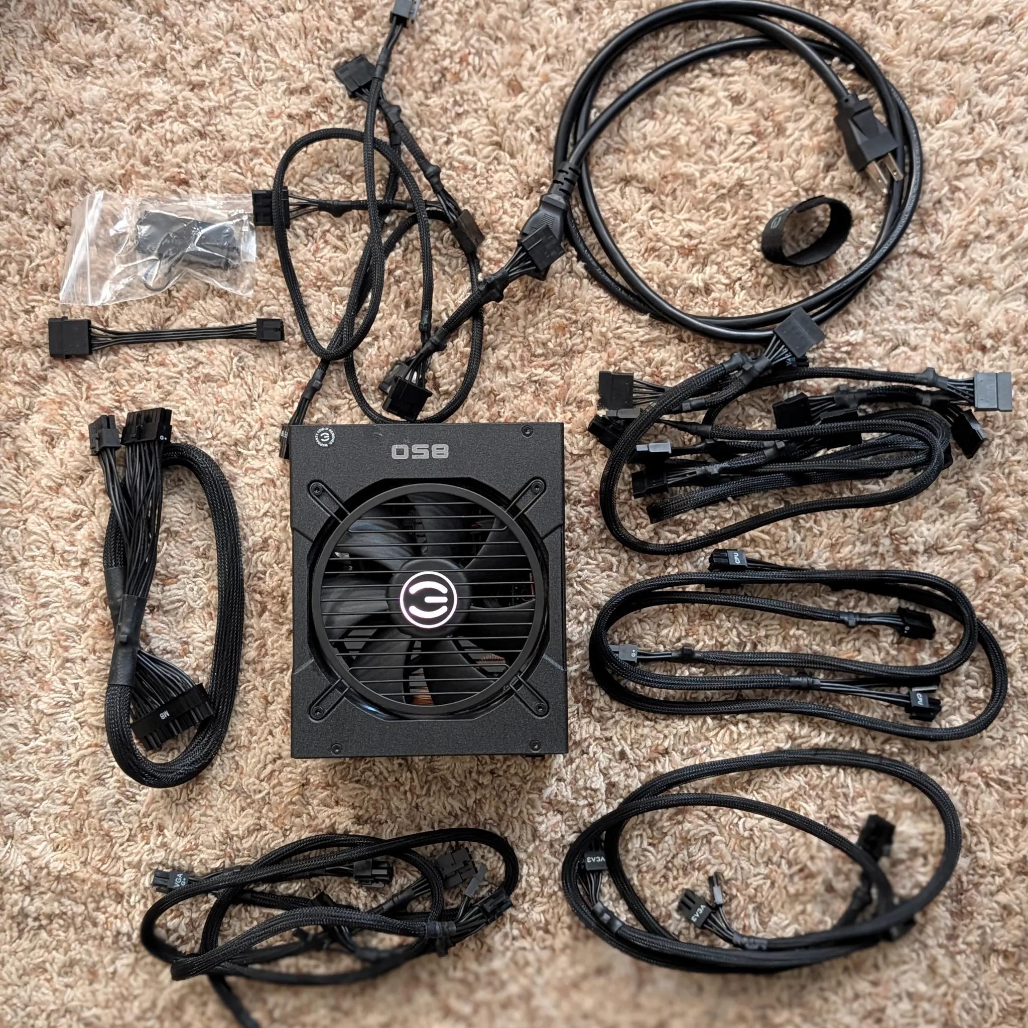 EVGA SuperNOVA 850 G+, 80 Plus Gold 850W, Fully Modular