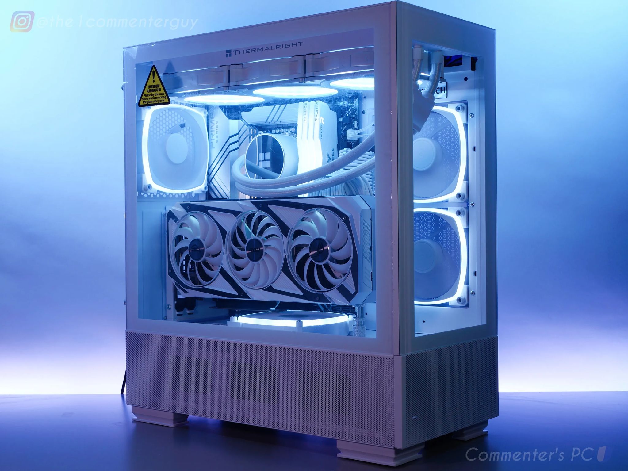 White RTX 3070ti, 12600k, 32gb ram, 1tb nvme aRGB pc build