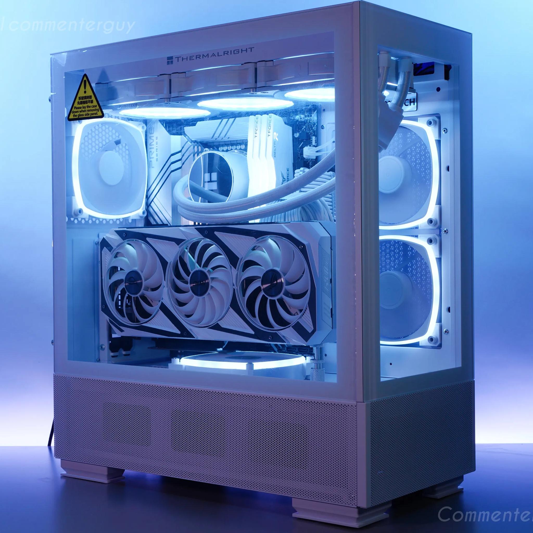 White RTX 3070ti, 12600k, 32gb ram, 1tb nvme aRGB pc build