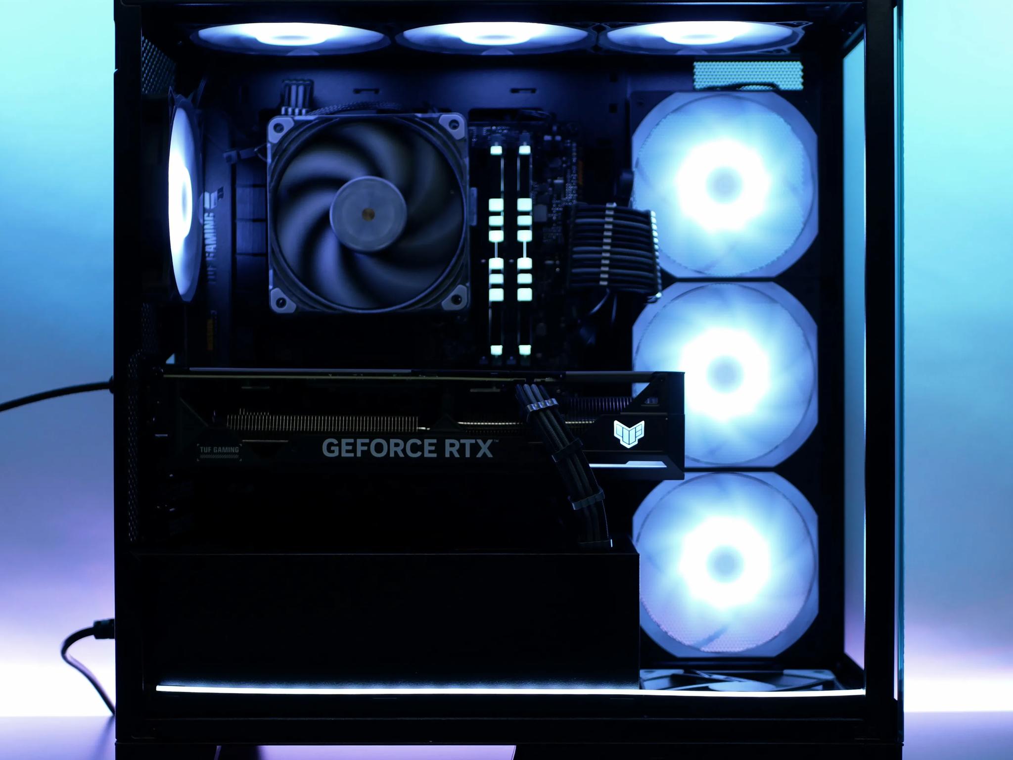 TUF Metal | RTX 4070, I5 13400F (10-core), 32gb ram Glass tower RGB PC