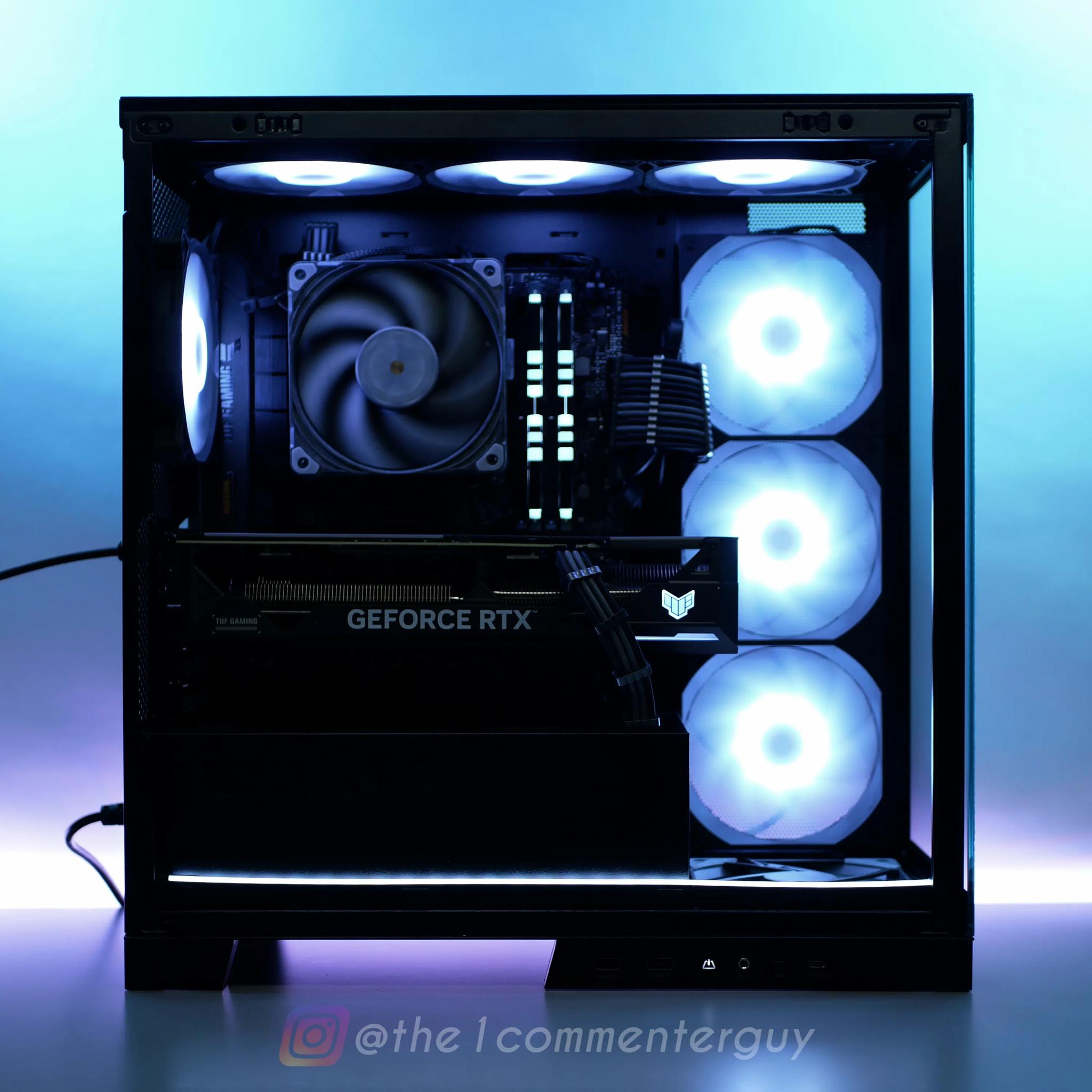TUF Metal | RTX 4070, I5 13400F (10-core), 32gb ram Glass tower RGB PC