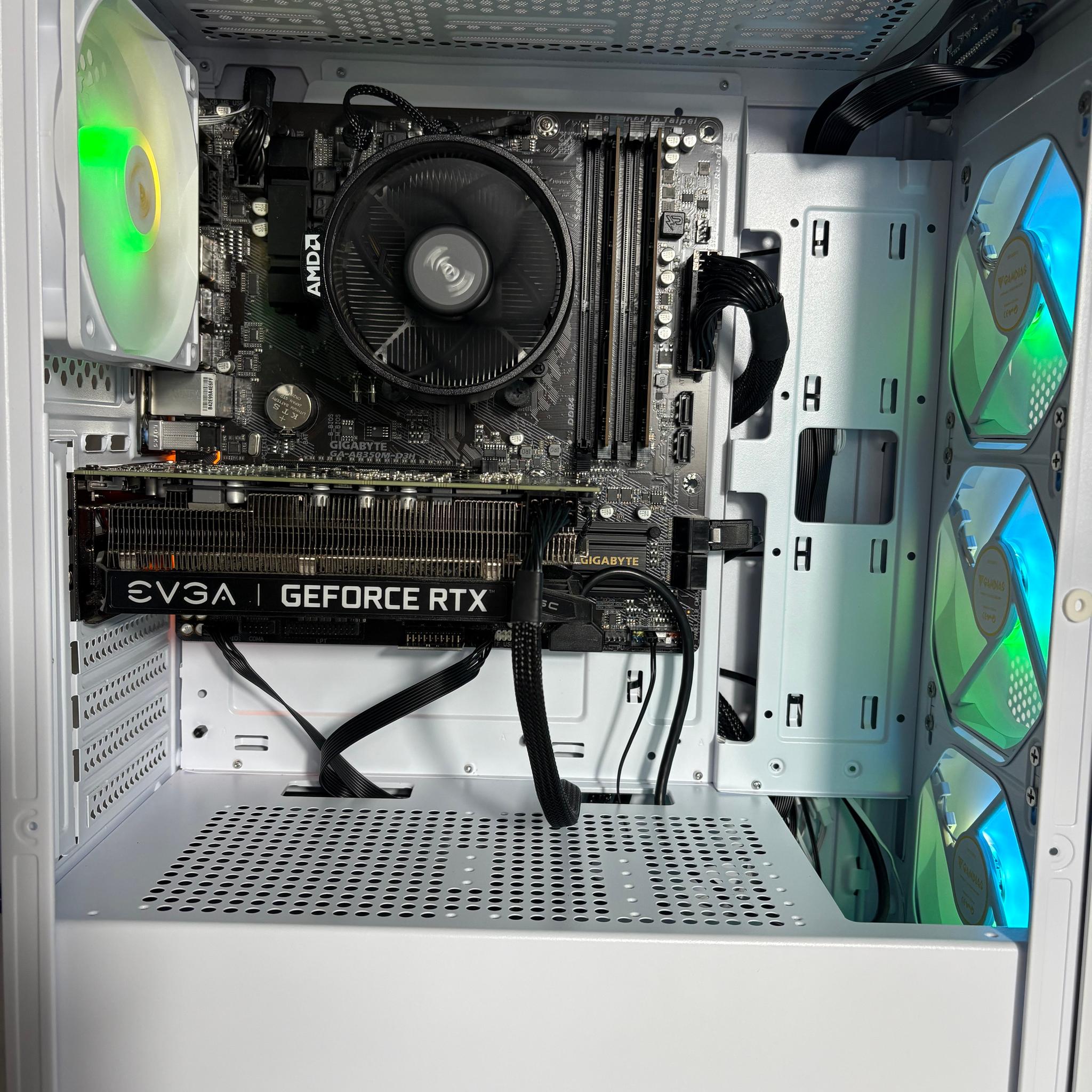 Glacier Valley (V2) Gaming PC - AMD Ryzen 7 1700, RTX 2060, 16GB DDR4, 1TB SSD
