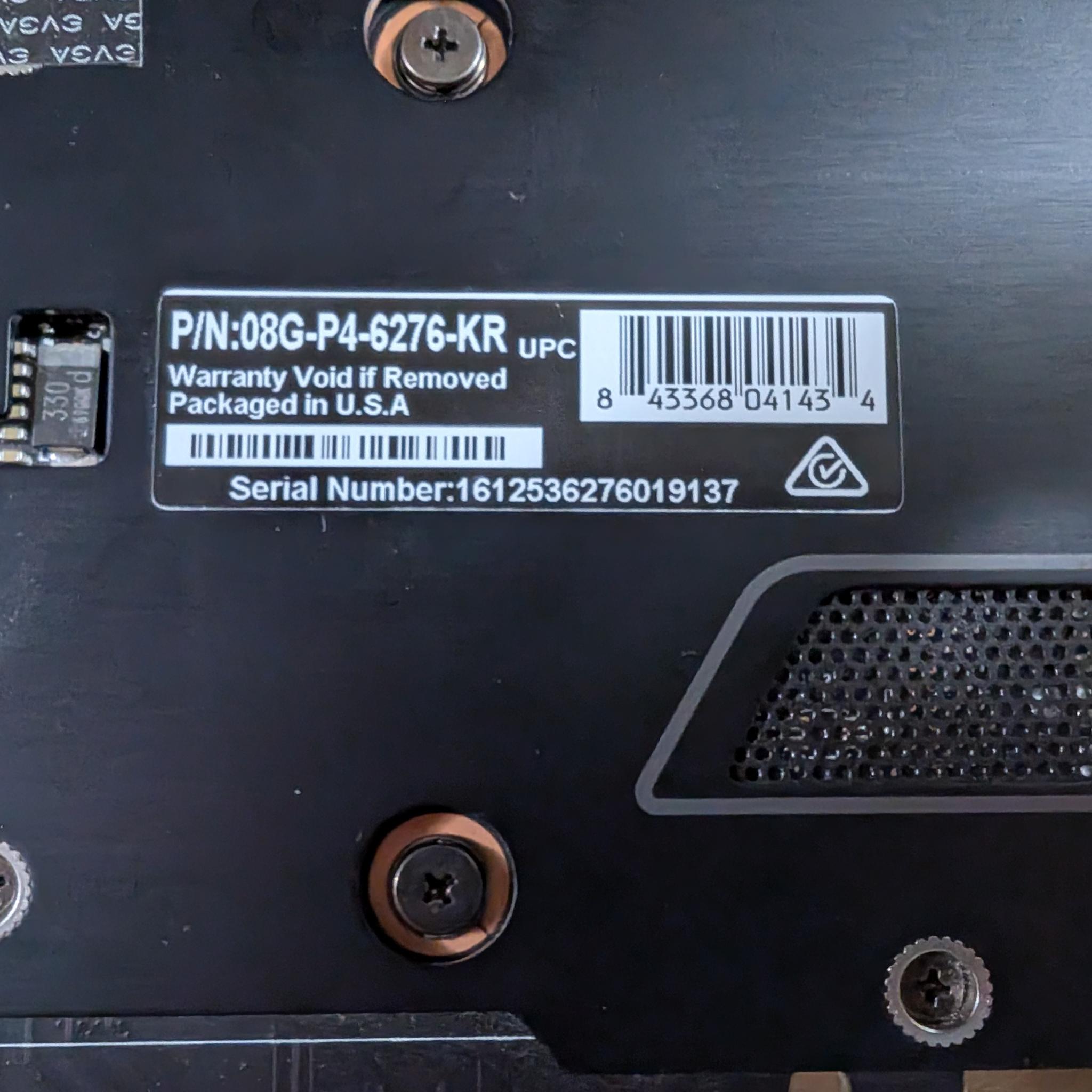 EVGA Nvidia GTX 1070 8GB FTW
