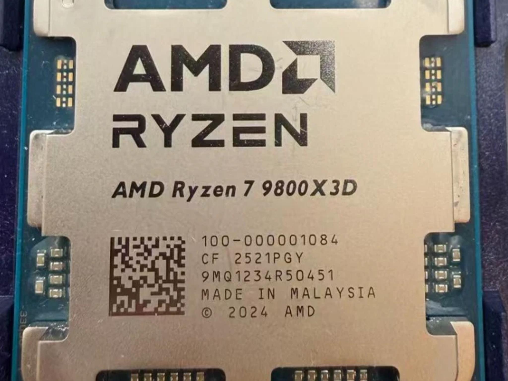 AMD Ryzen 7 9800X3D 8-Core 16-Thread AM5 CPU Processor