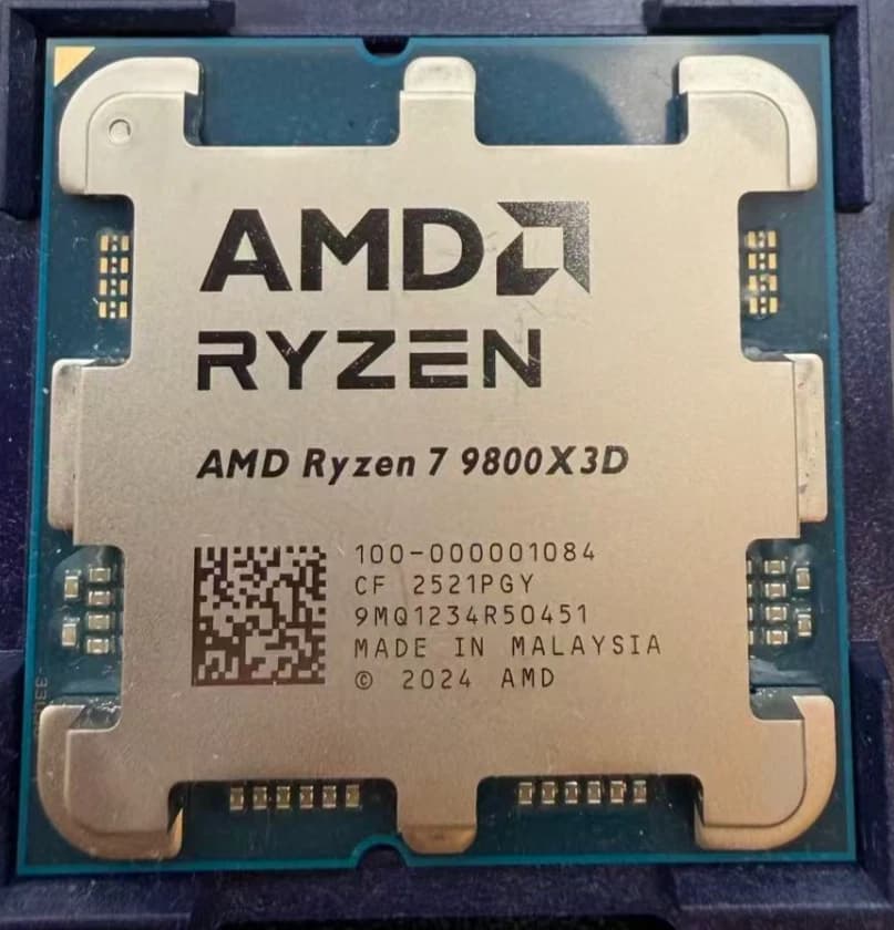 AMD Ryzen 7 9800X3D 8-Core 16-Thread AM5 CPU Processor