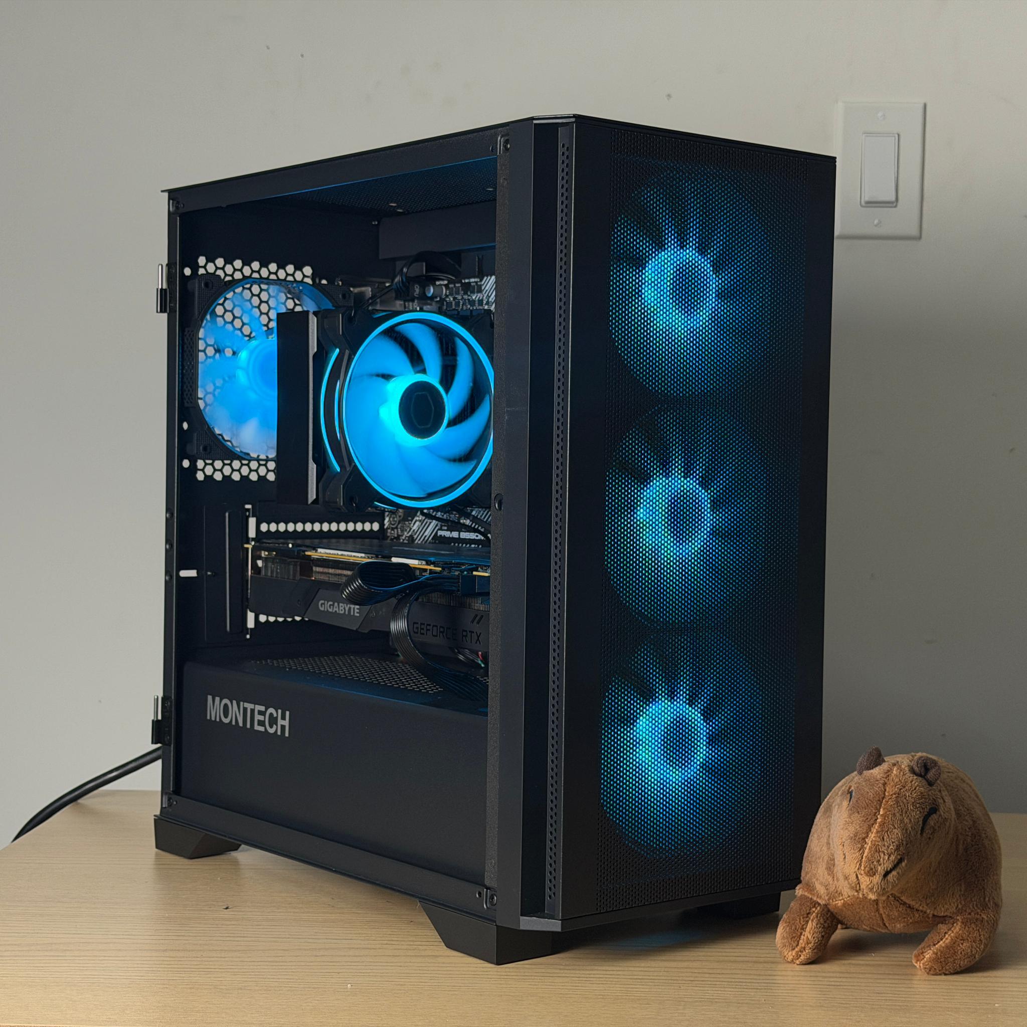 ♠️ 🖤 Black Ryzen 7 Gaming PC 🖤♠️ | Ryzen 7 3700x | RTX 2080 Super | 1TB SSD | 16GB Ram | WiFi + BT