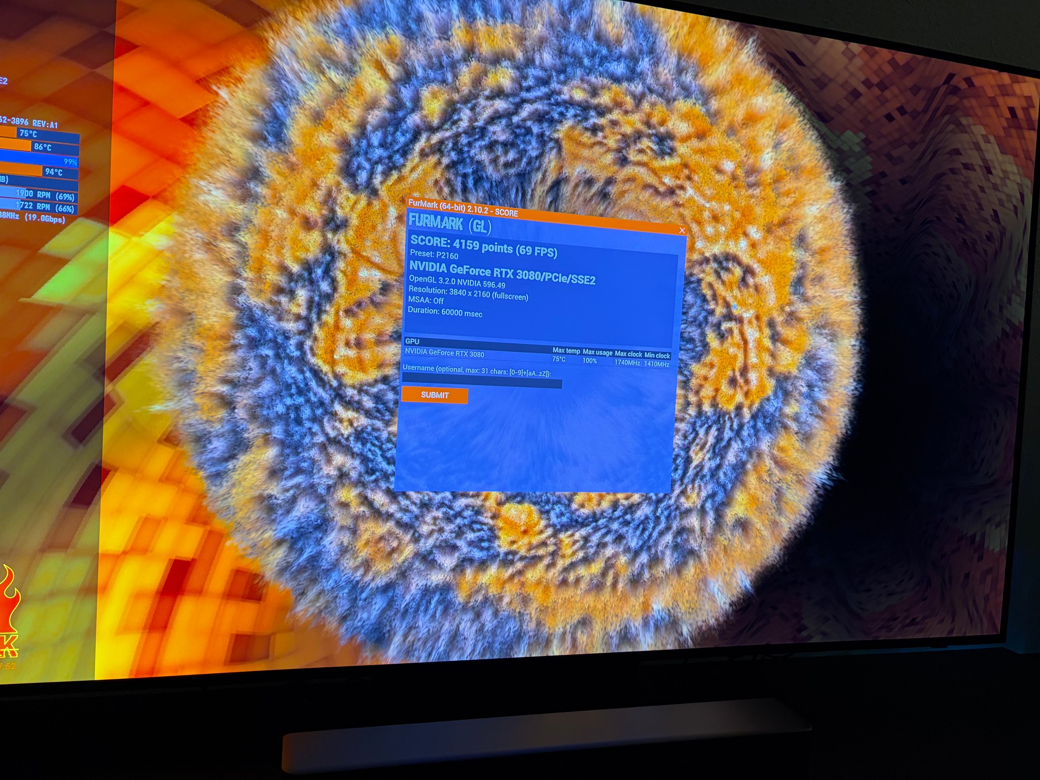 MSI Geforce RTX 3080 10GB Ventus 3X OC