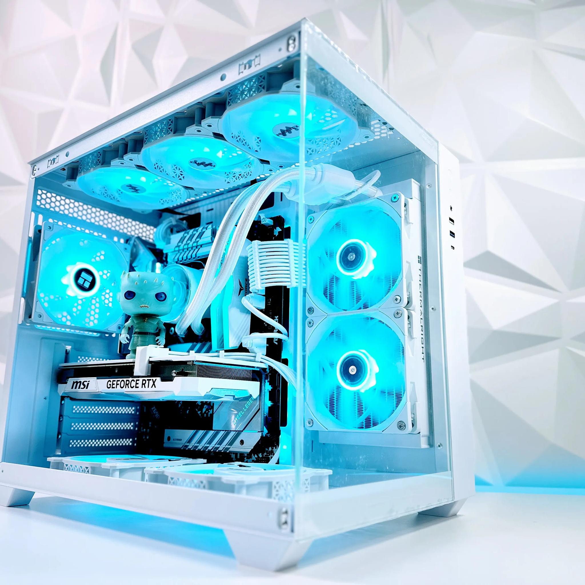 🧊👑 Night King🧟‍♂️🗡️ Gaming PC❄️Nvidia RTX 4070 12GB❄️Intel 13500 14-core❄️32GB DDR4❄️1TB NVME