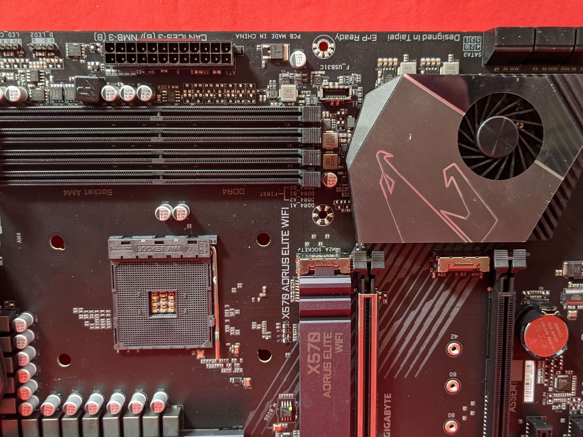 *AS IS/FOR REPAIR* Gigabyte X570 Aorus Elite WIFI AMD Socket AM4 DDR4 ATX Desktop Motherboard