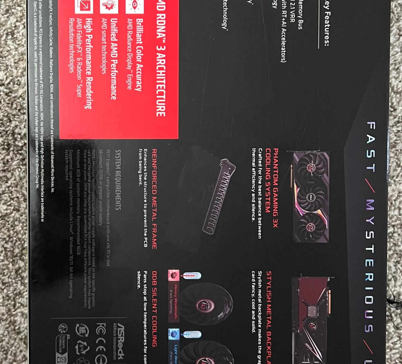 ASRock Radeon™ RX 7900 XT Phantom Gaming 20GB OC GDDR6