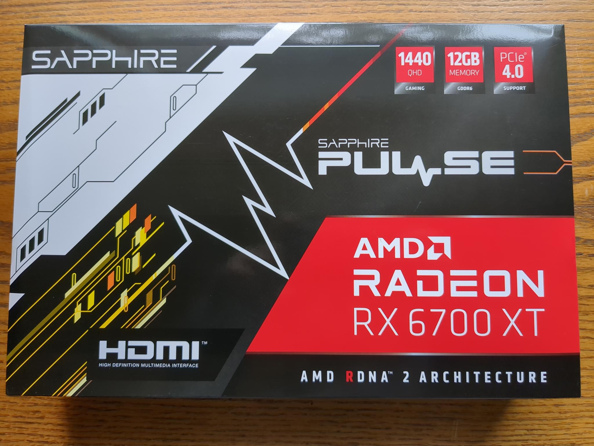 Sapphire PULSE 12GB Radeon RX 6700 XT