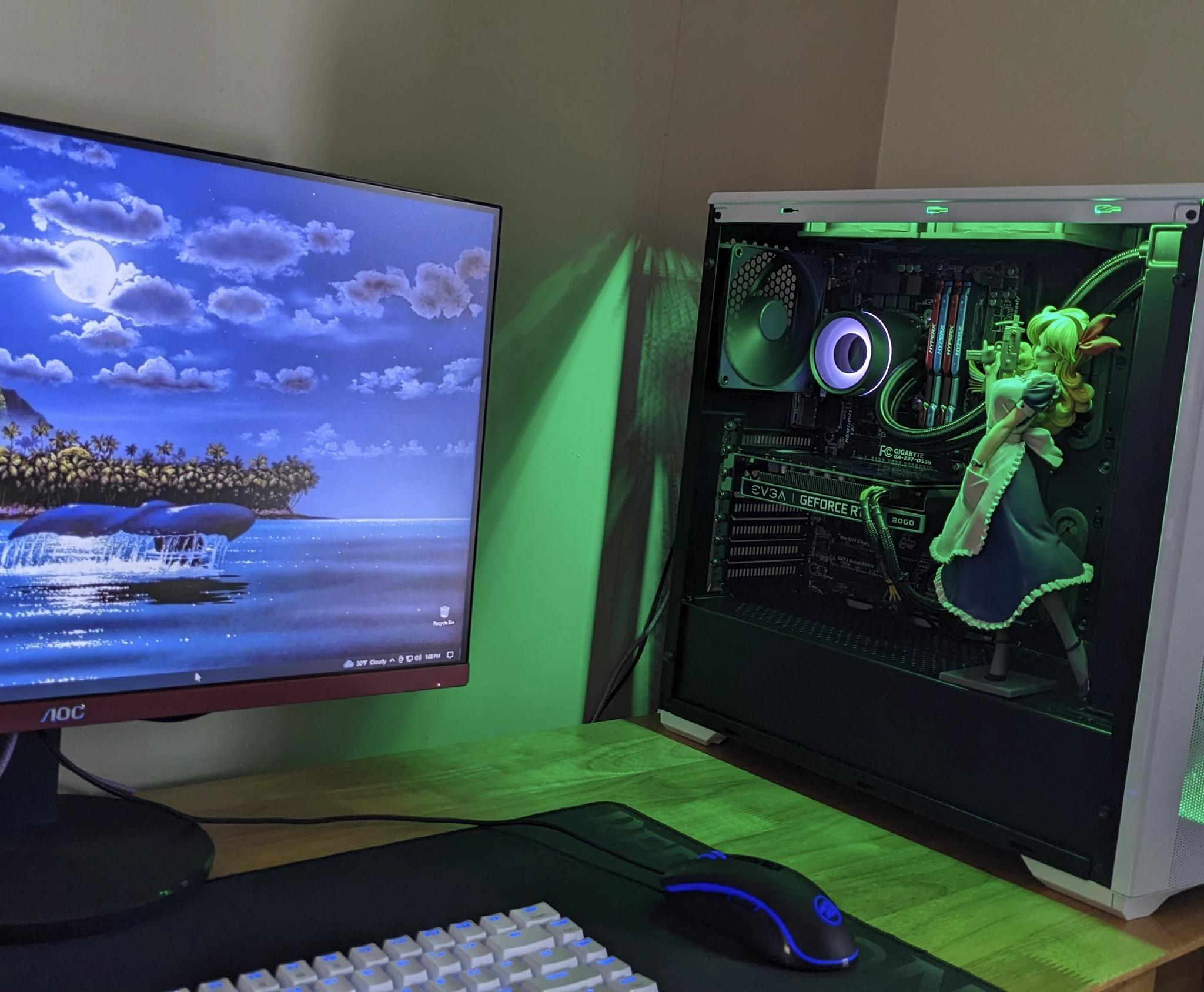 Intel Core i5 4440 | NVIDIA RTX 2060 | 24GB RAM | 1TB SSD | 2TB HDD | Liquid Cooled with RGB 