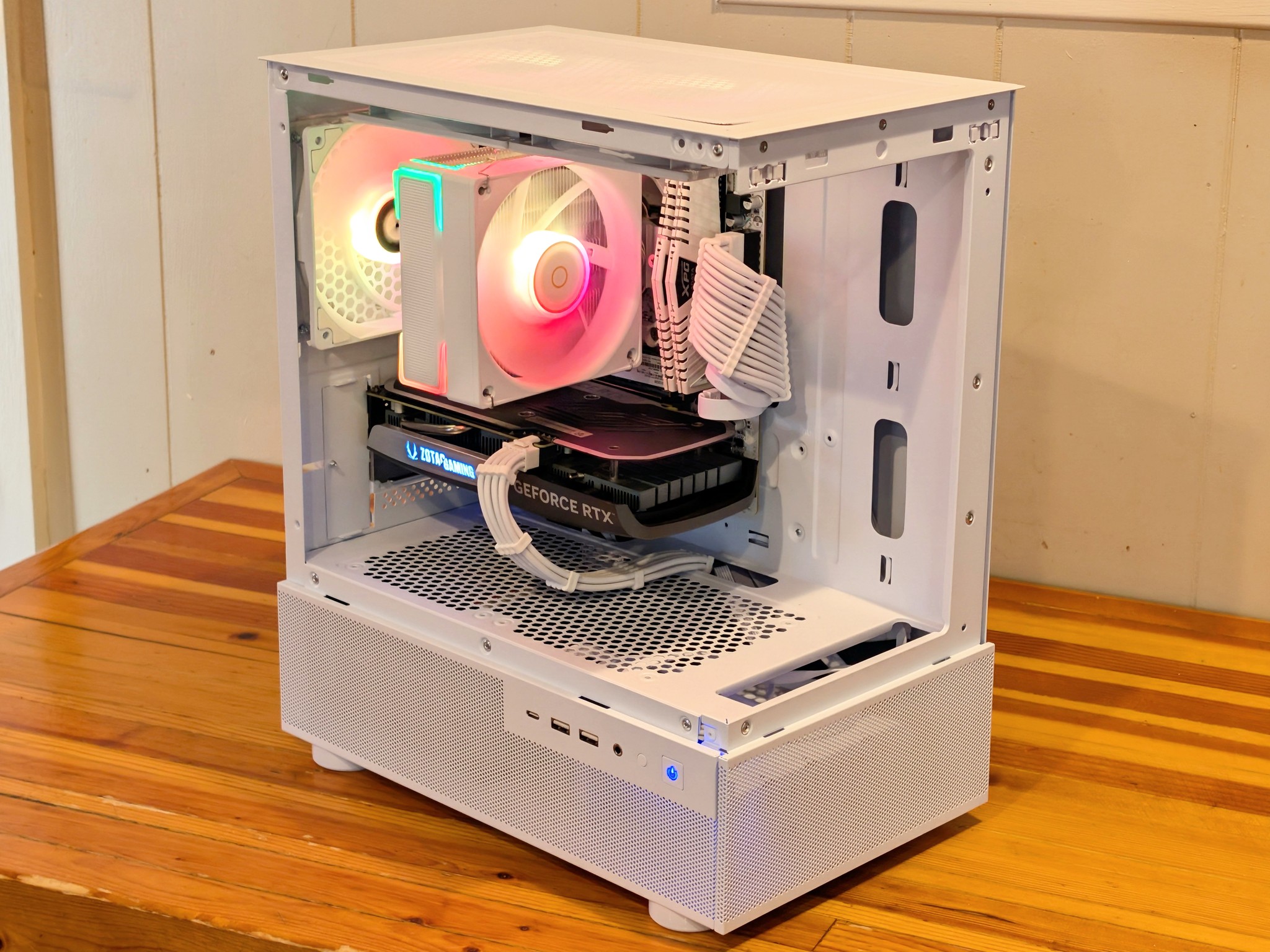 🤍 Ryzen 7 3700X + RTX 4060 | Budget 1440p Gaming PC | Compact White RGB Build