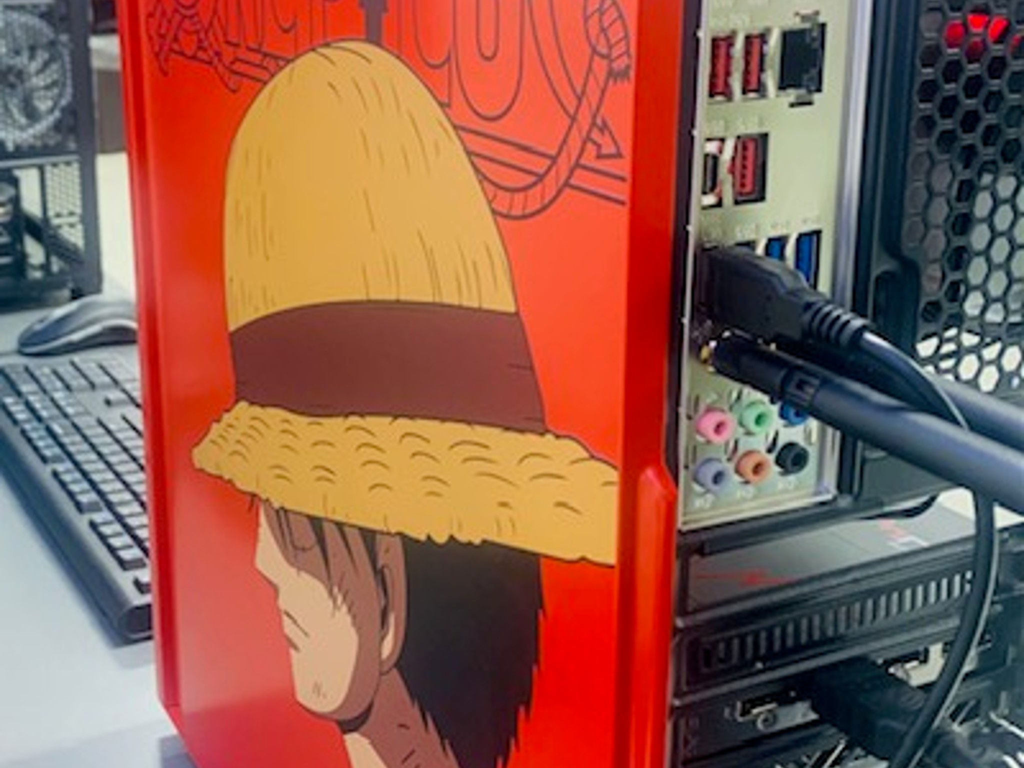 Luffy Custom one of  kind....SALE / RED AND BLACK OUT