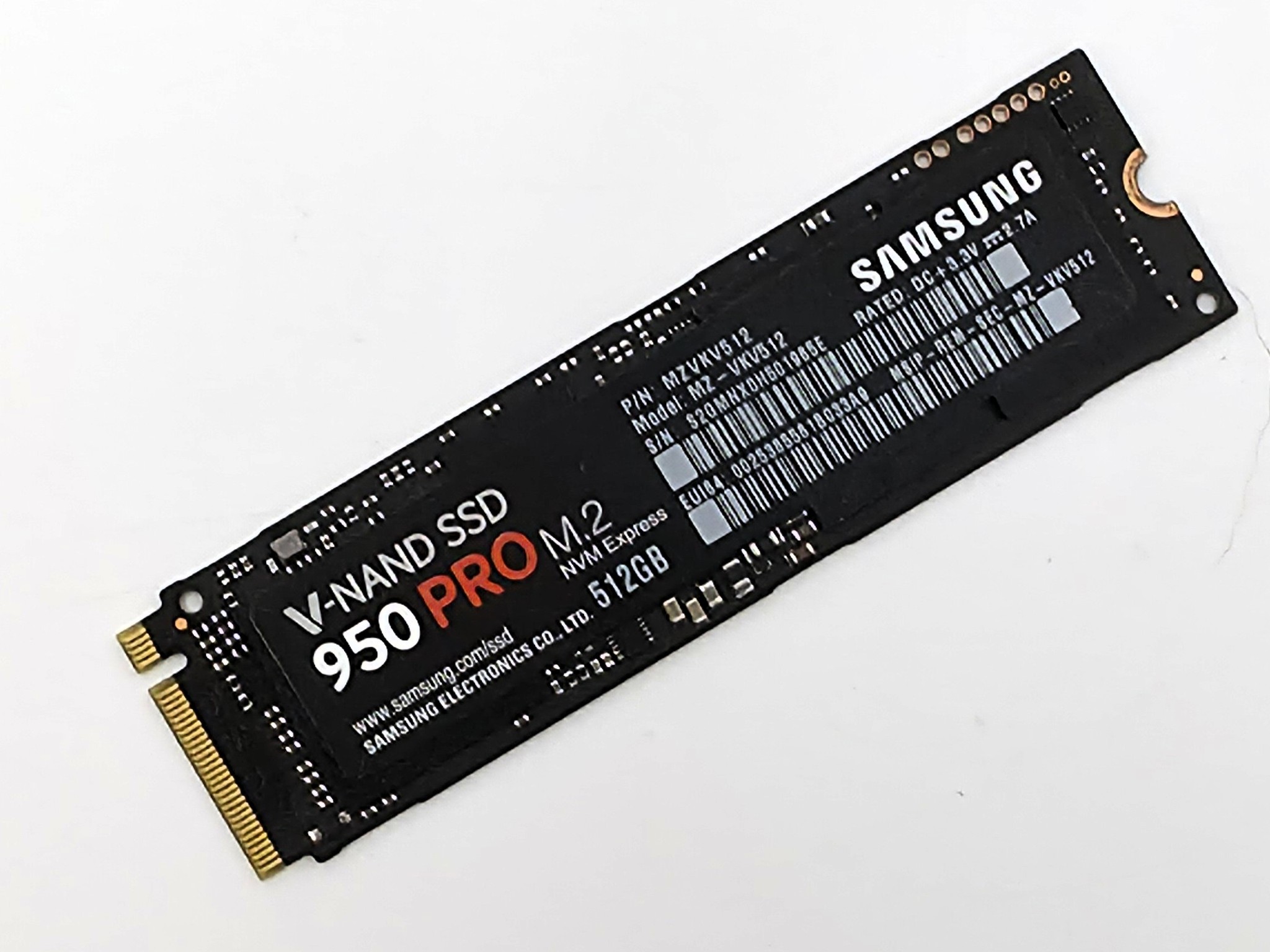 512GB Samsung 950 PRO M.2 NVMe SSD