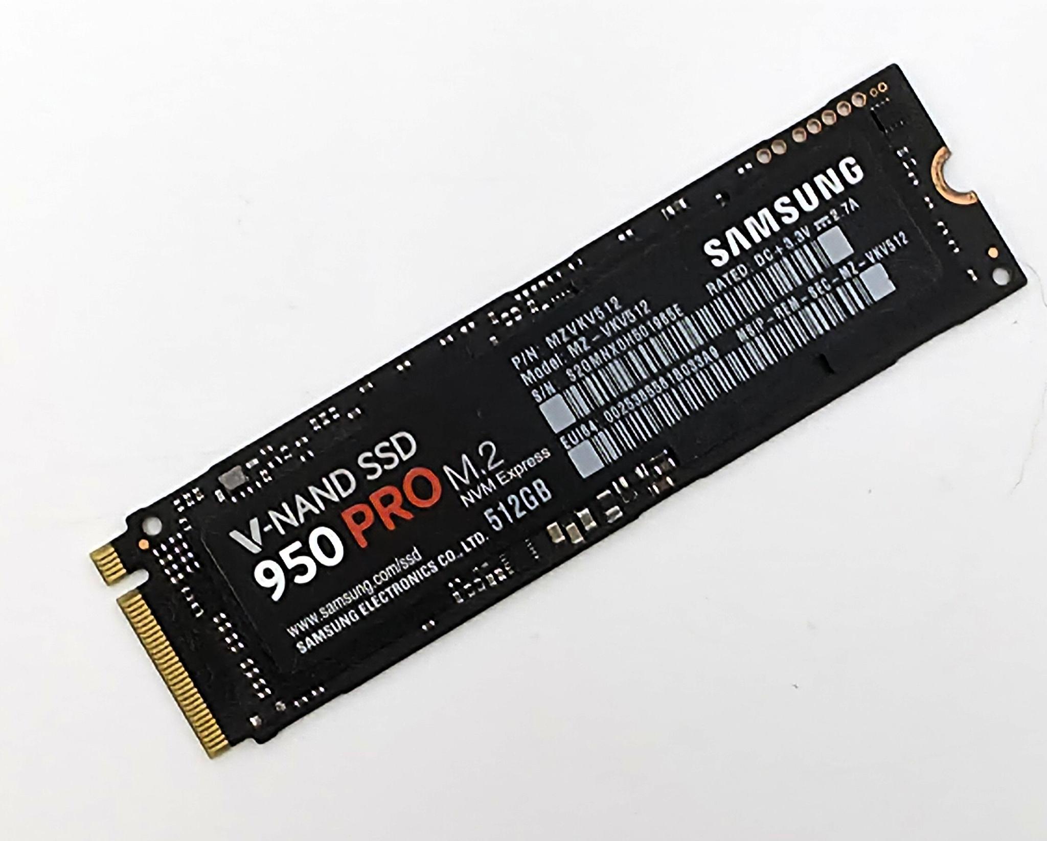 512GB Samsung 950 PRO M.2 NVMe SSD