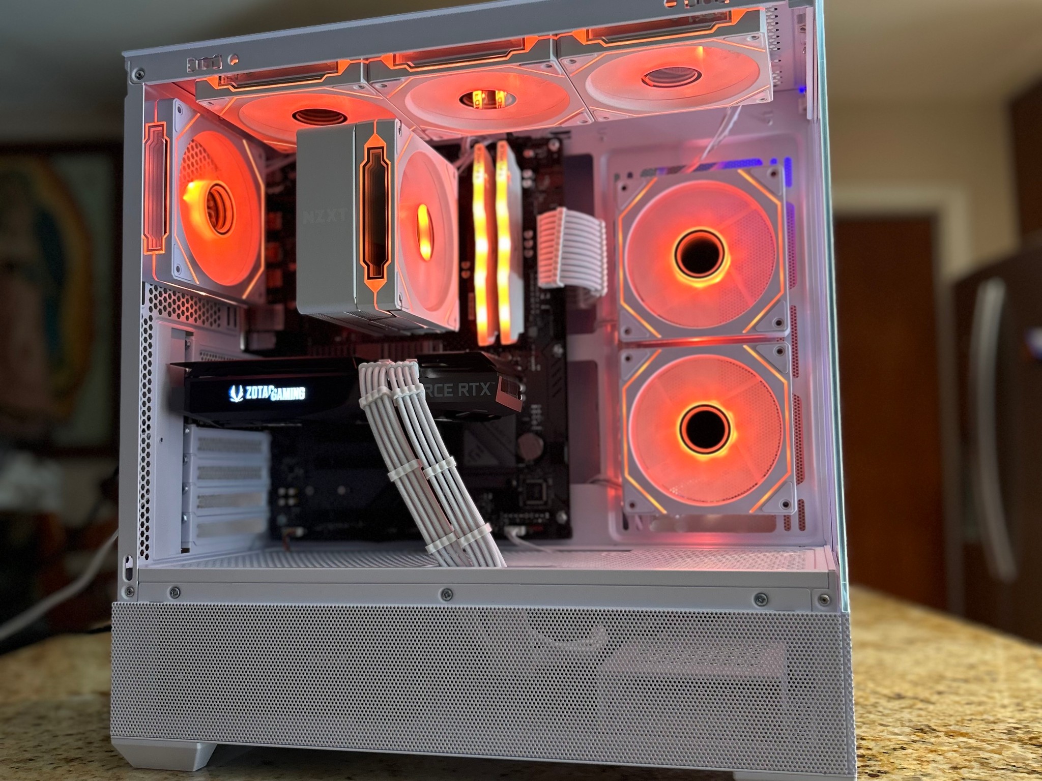 White 1080p/1440p Gaming PC | RTX 3070 | RYZEN 7 3700X | 16GB RAM | 1TB SSD | Wi-Fi + Blue...