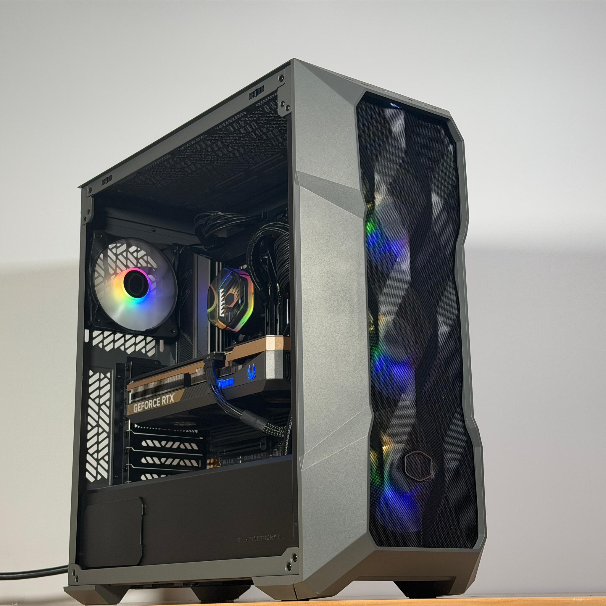 RTX 5080 Ryzen 7 9800x3d Gaming PC with 64gb DDR5 and 4TB NVME SSD