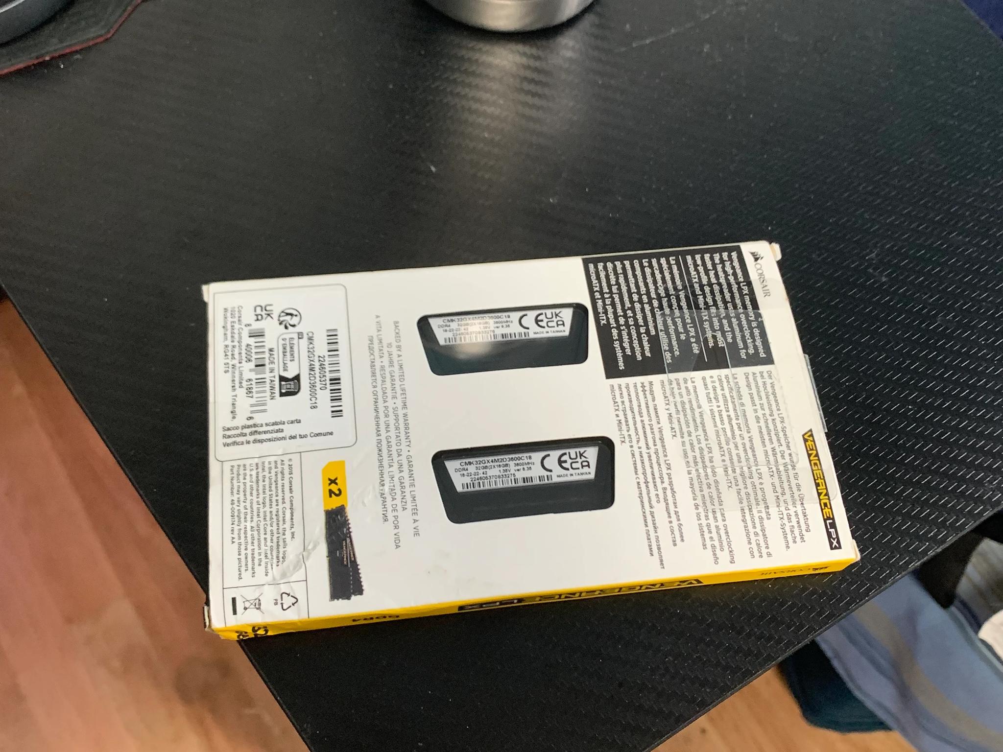 Corsair Vengeance DDR4 3600MHz CL18 RAM