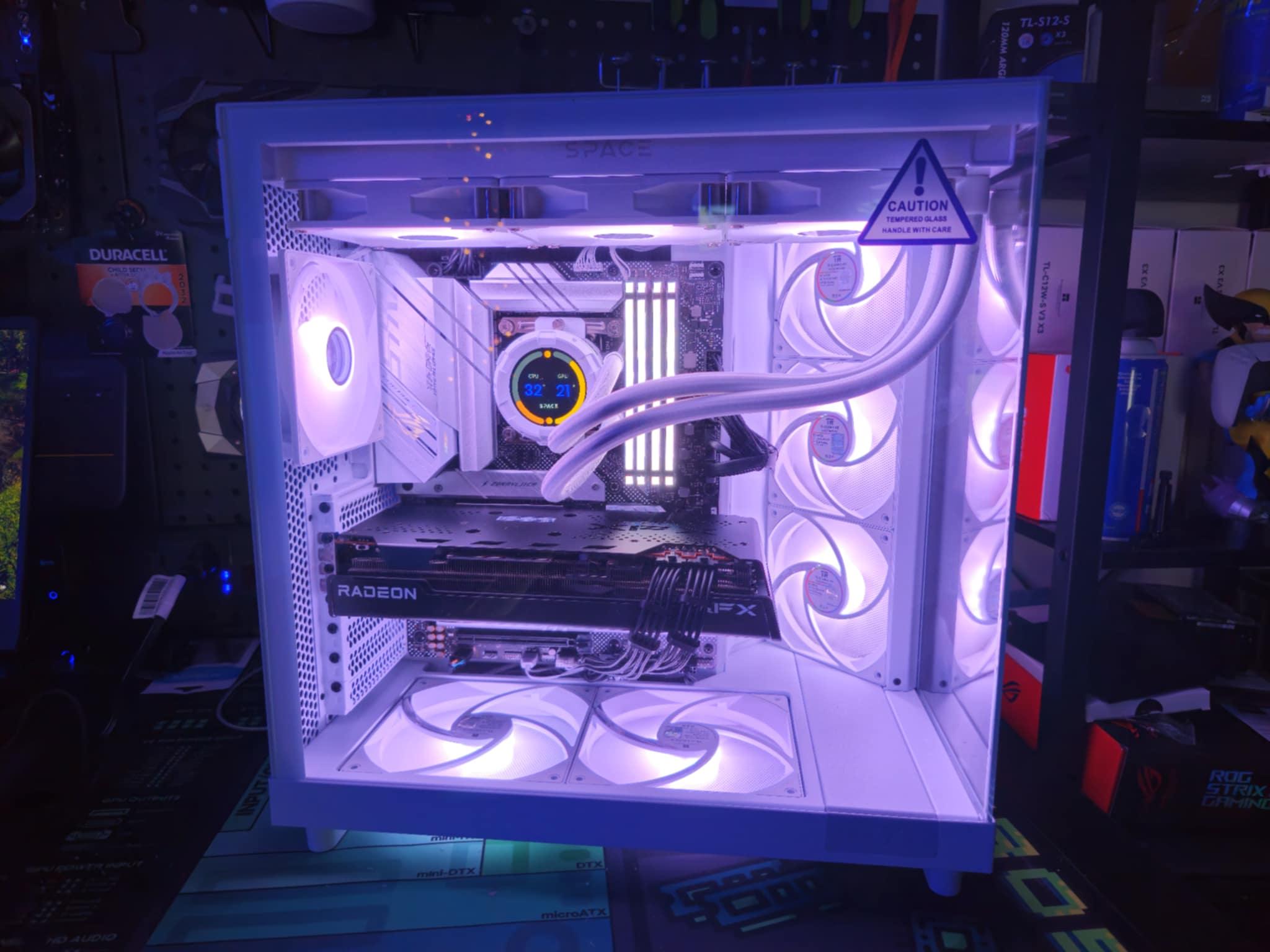 Super clean build! B660-i7 14700k-RX7700XT-32gb ddr5-1TB m.2-360mm AIO