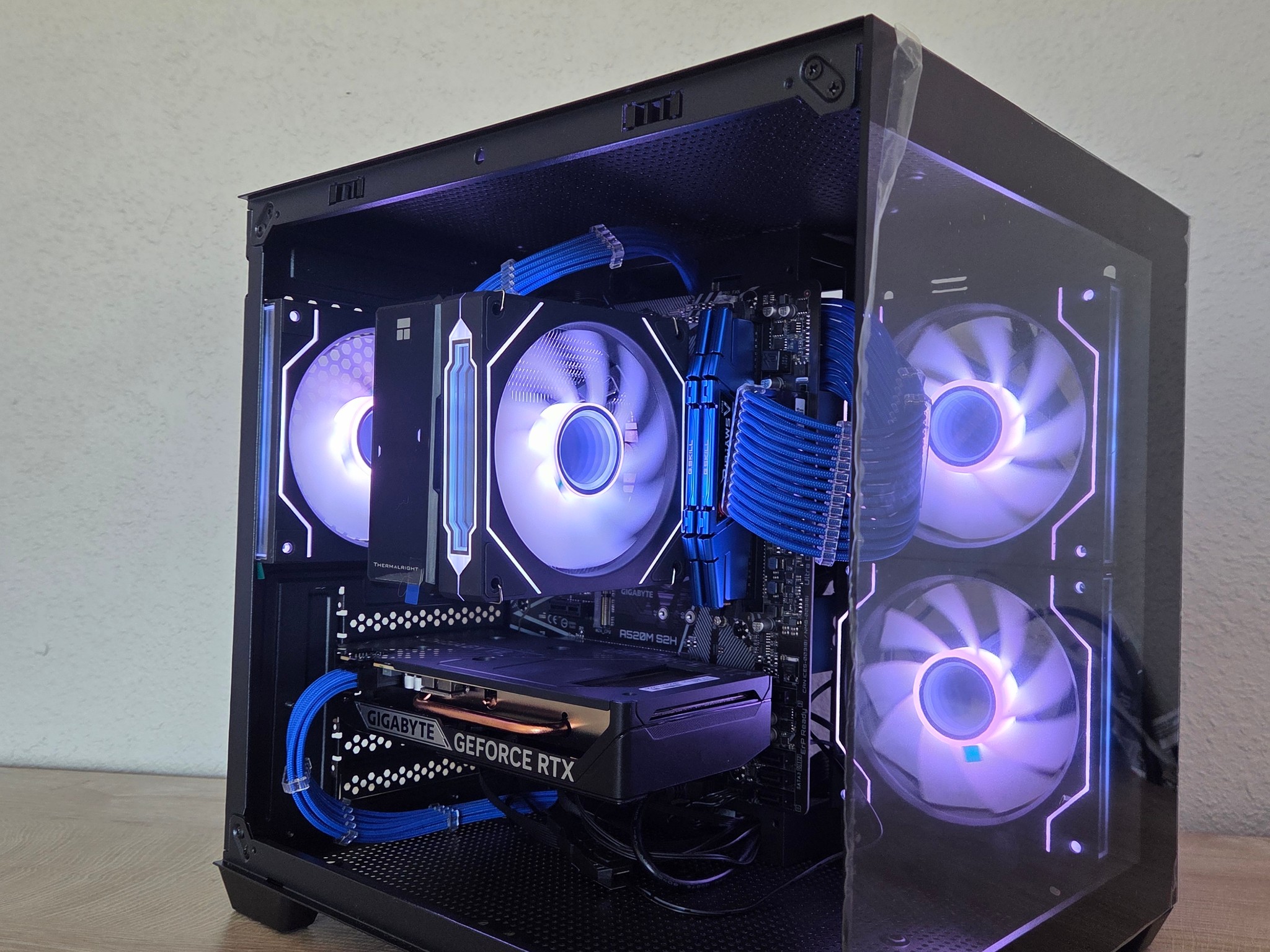 🌌 Cosmic Nova | RTX 5050 | Ryzen 7 2700X | Blue & Black Gaming PC 💙🖤