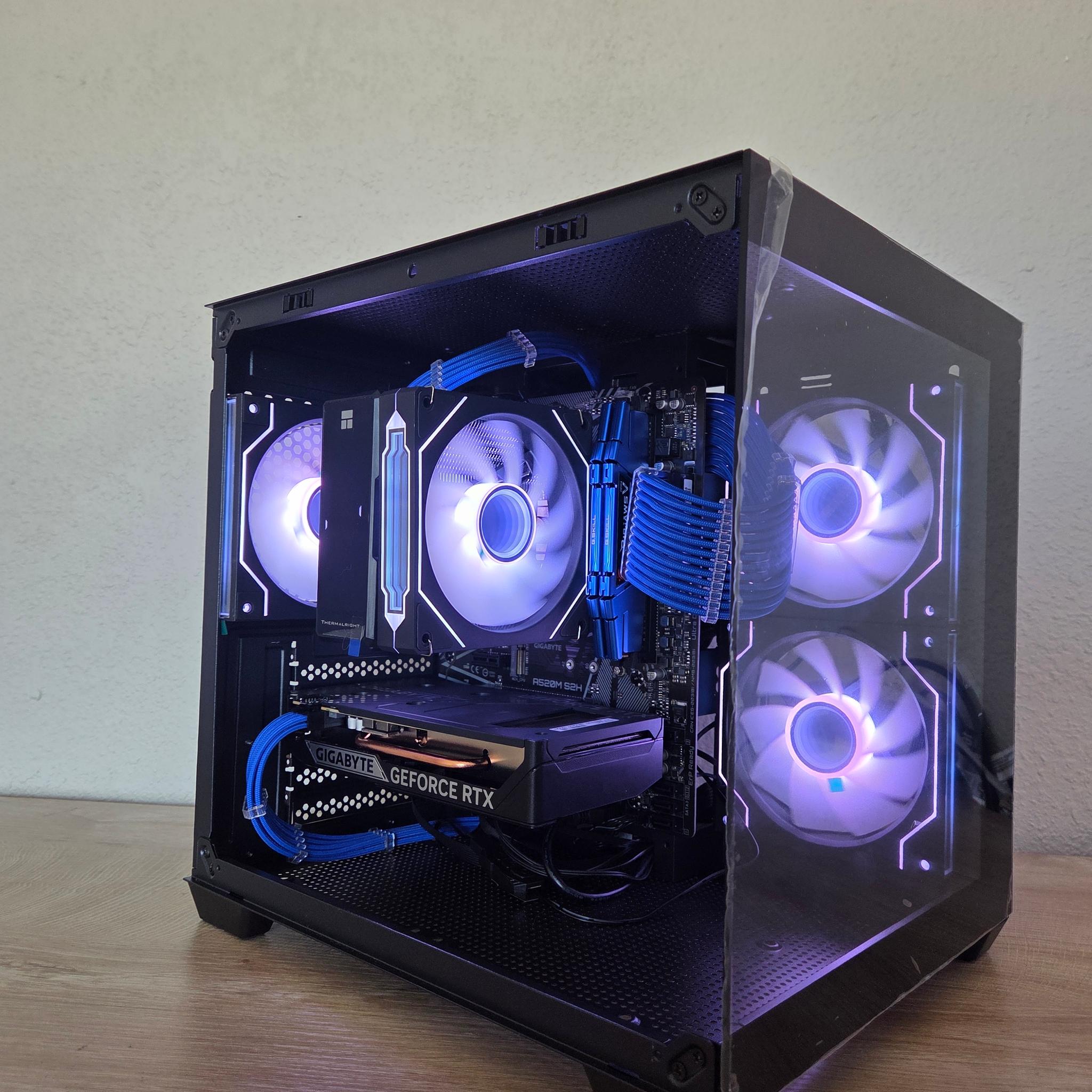 🌌 Cosmic Nova | RTX 5050 | Ryzen 7 2700X | Blue & Black Gaming PC 💙🖤