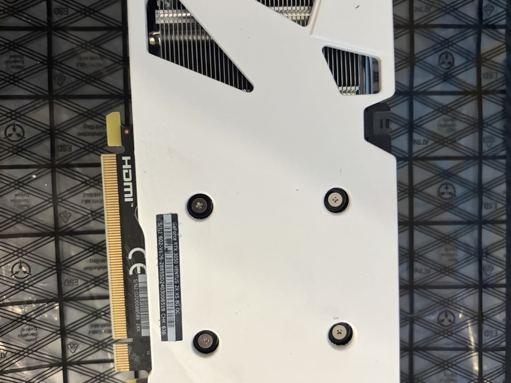 ❄️WHITE MSI GeForce RTX 3050 VENTUS 2X XS 8G OC🐻‍❄️
