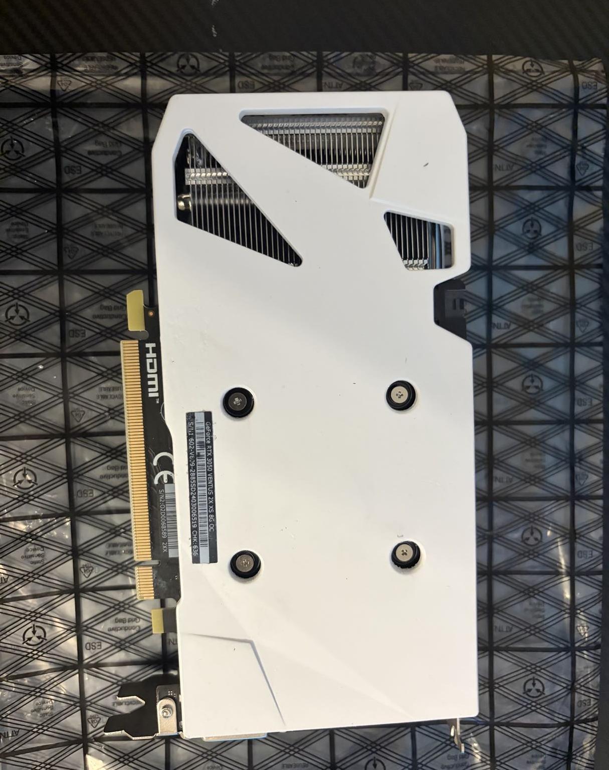 ❄️WHITE MSI GeForce RTX 3050 VENTUS 2X XS 8G OC🐻‍❄️