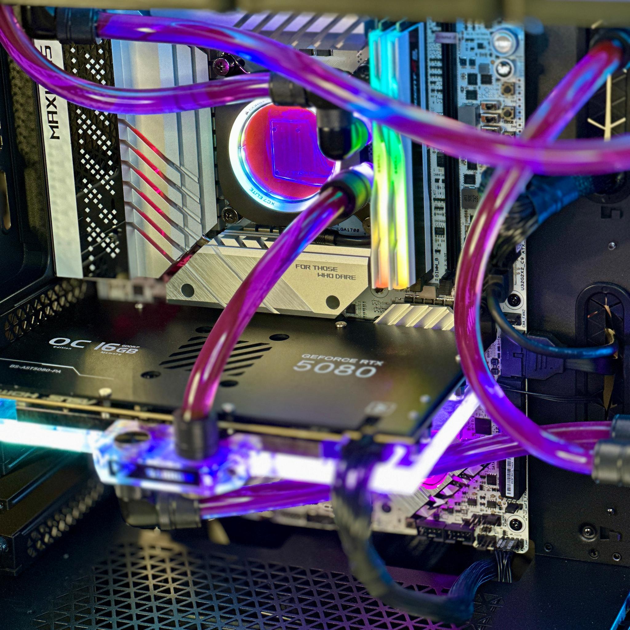 Custom gaming PC water cooled GPU + CPU RTX 5080 | i9-14900KS