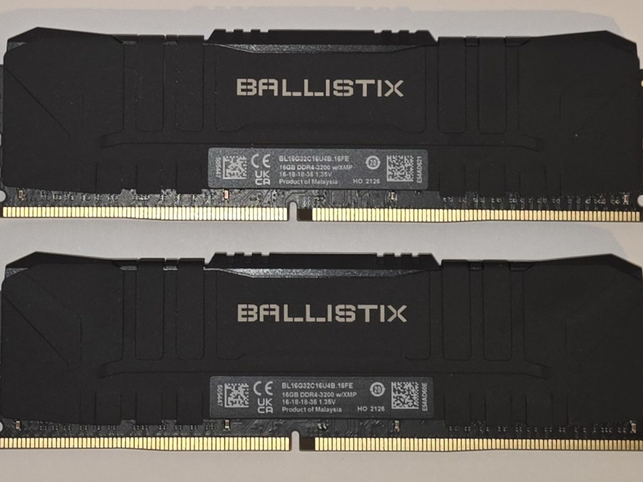 Crucial Ballistix 32GB (2x16GB) DDR4-3200 RAM Kit – Tested Working