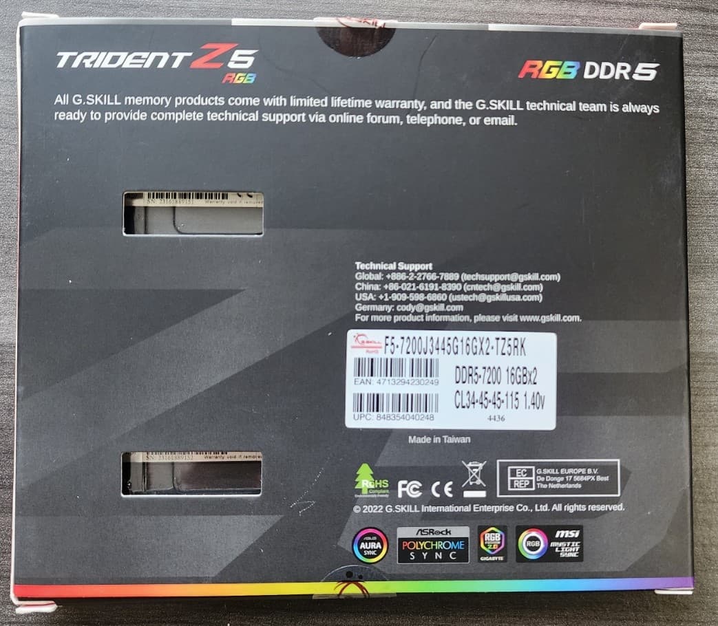i9-13900k + ASUS Hero Z690 ATX Mobo + 32GB 7200mhz DDR5 Combo