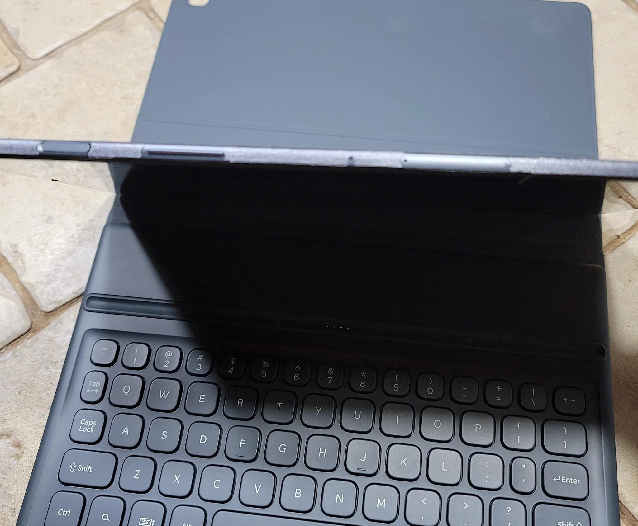 Samsung Glaxy Tab S5e with keyboard book cover