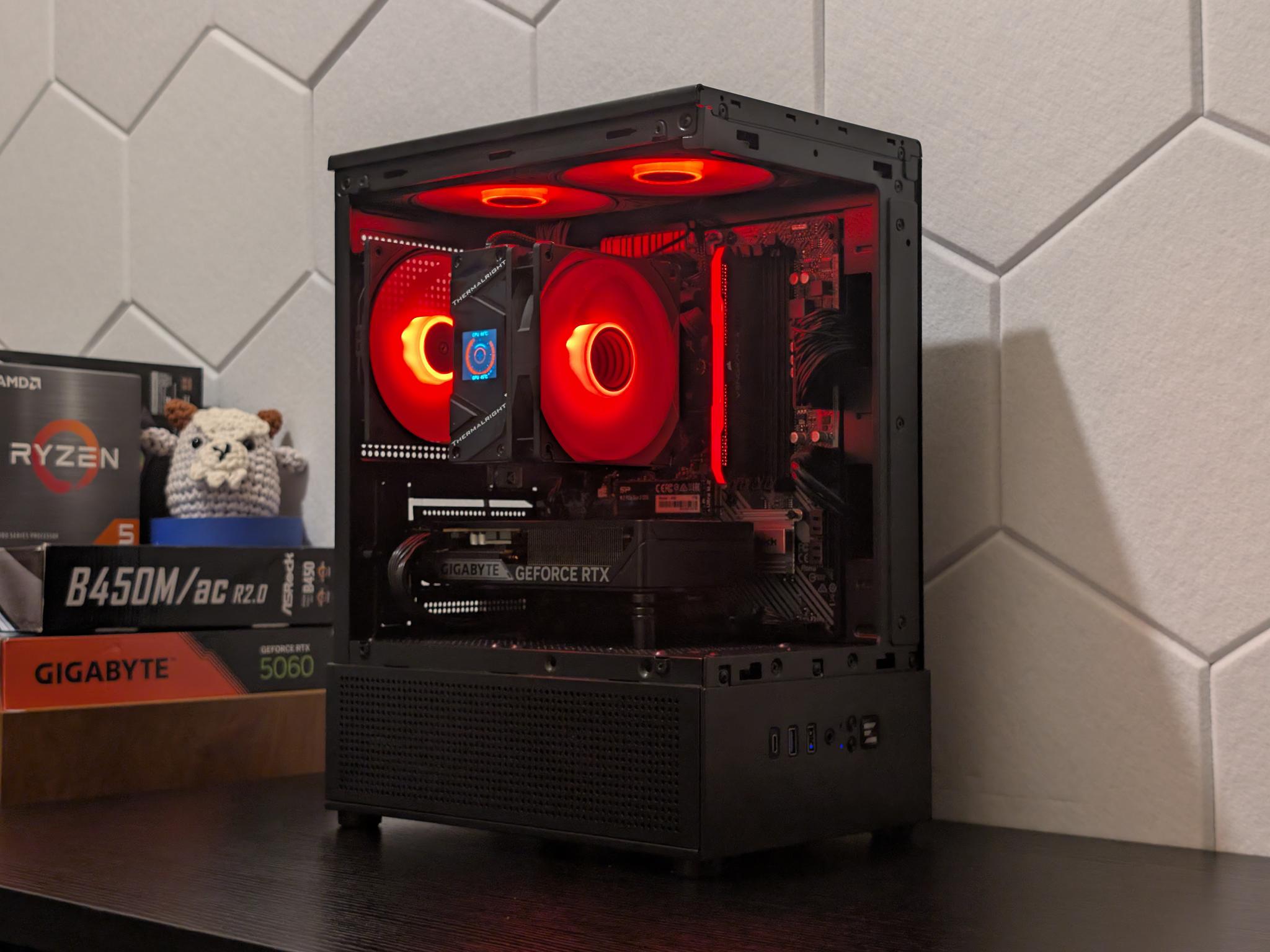 🐈‍⬛🔥1440p Gaming Beast | RTX 5060 | Ryzen 5500 | 1TB SSD | 16GB RAM | WiFi & Bluetooth🔥🐈‍⬛