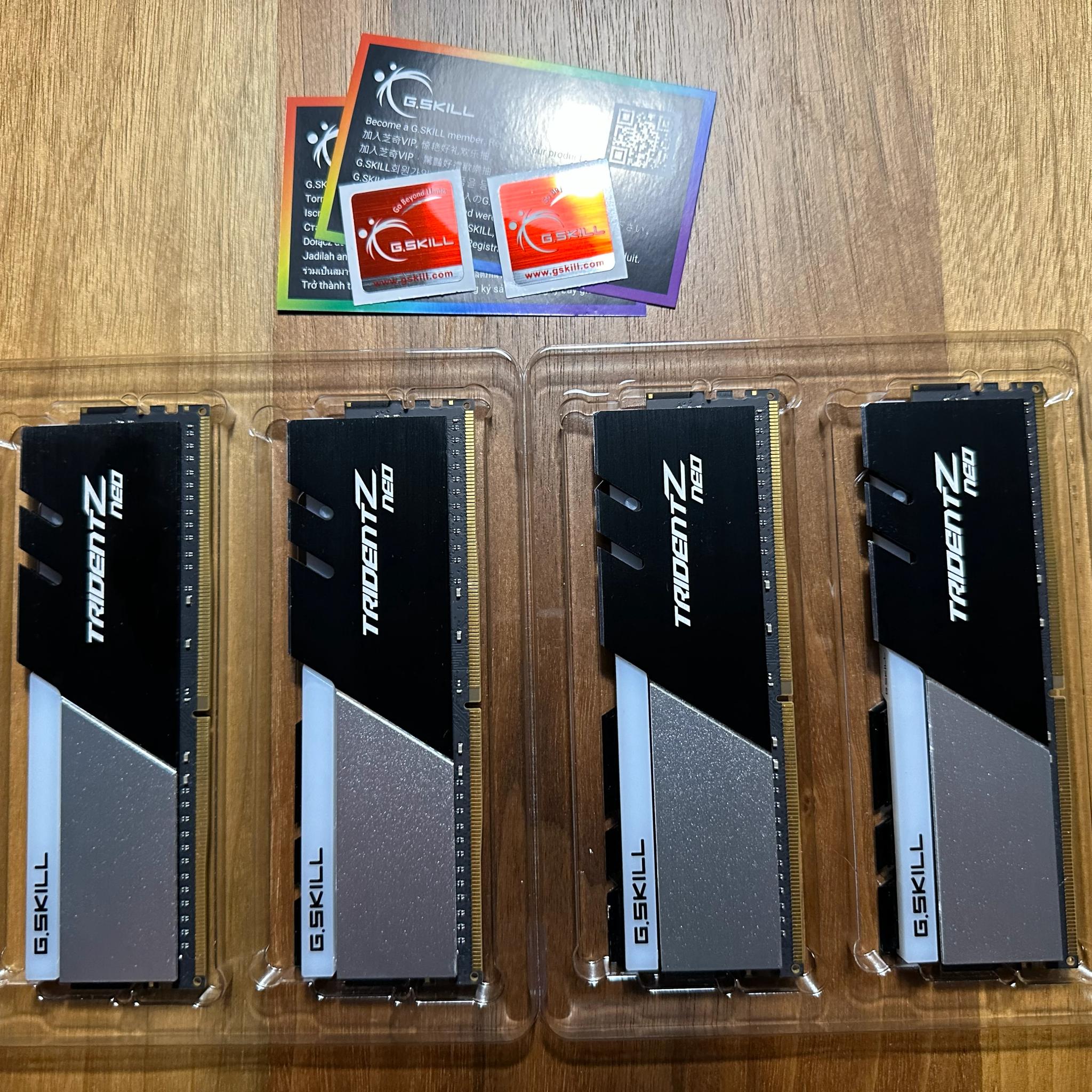 G.Skill Trident Z Neo 128GB RAM	4 x 32GB Sticks DDR4-3600 CL18