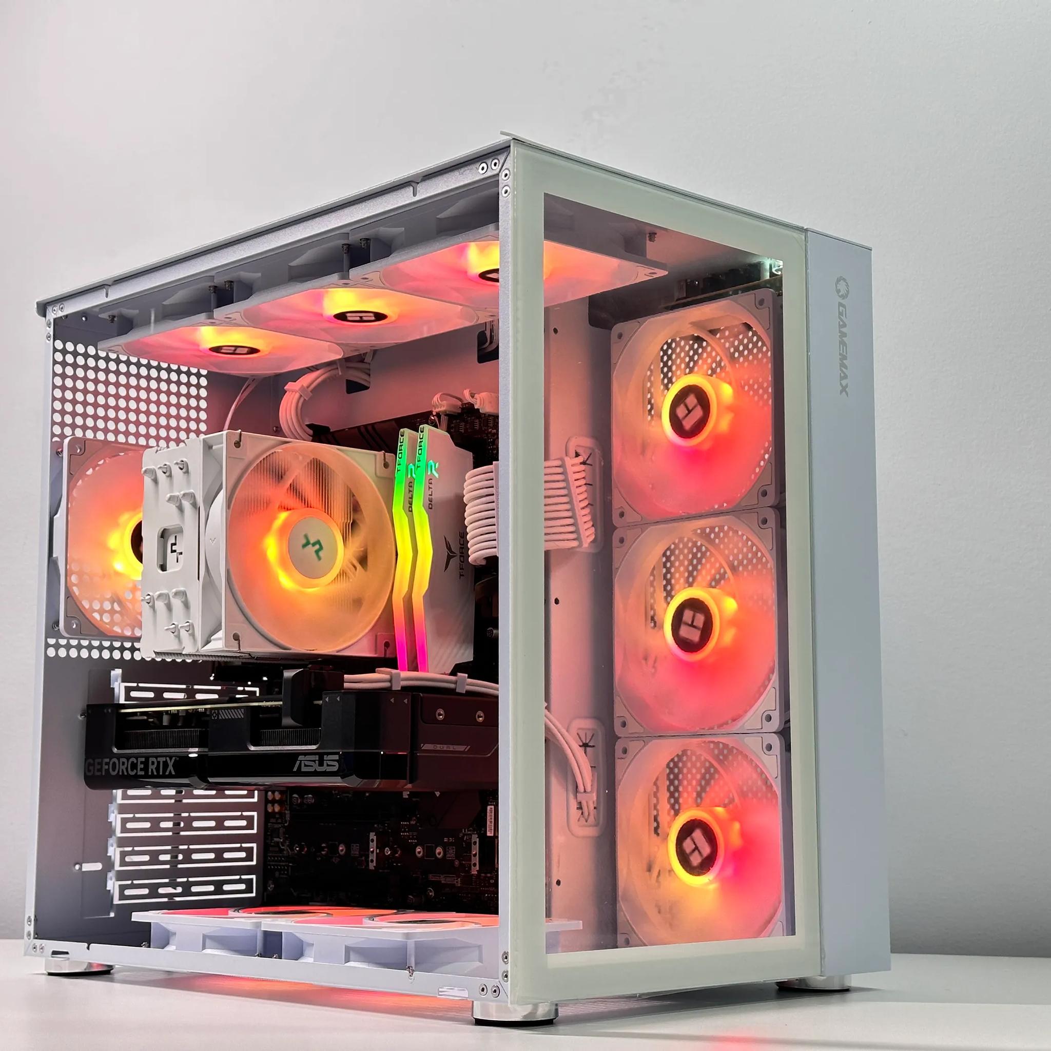 1440p-4K👑 Gaming PC🚀Nvidia RTX 4070 12GB⚡Intel 12600K 10-Core⚡32GB DDR4⚡1TB NVME