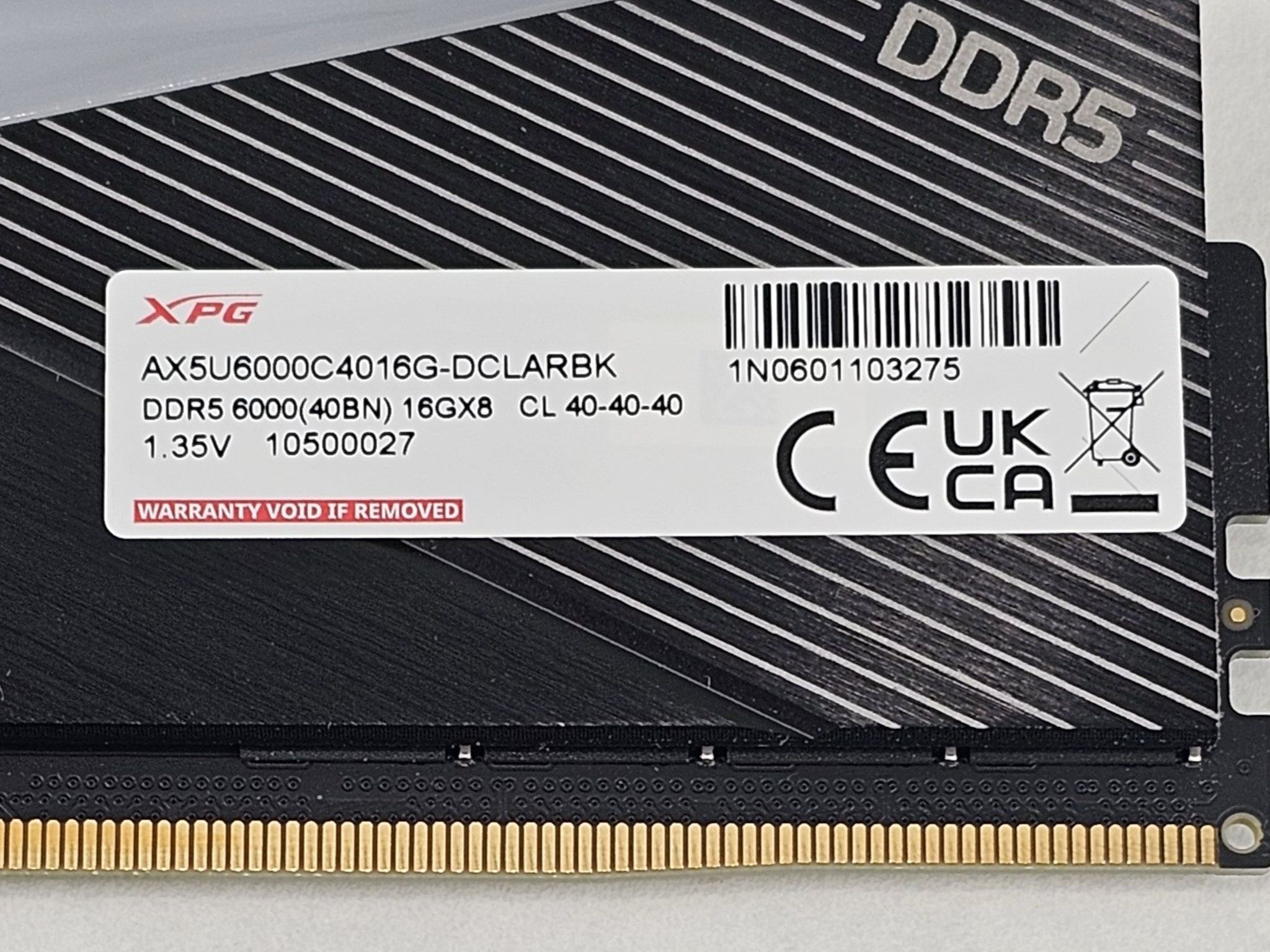 32GB DDR5 (2x16GB) CL40 6000MT/s ADATA XPG