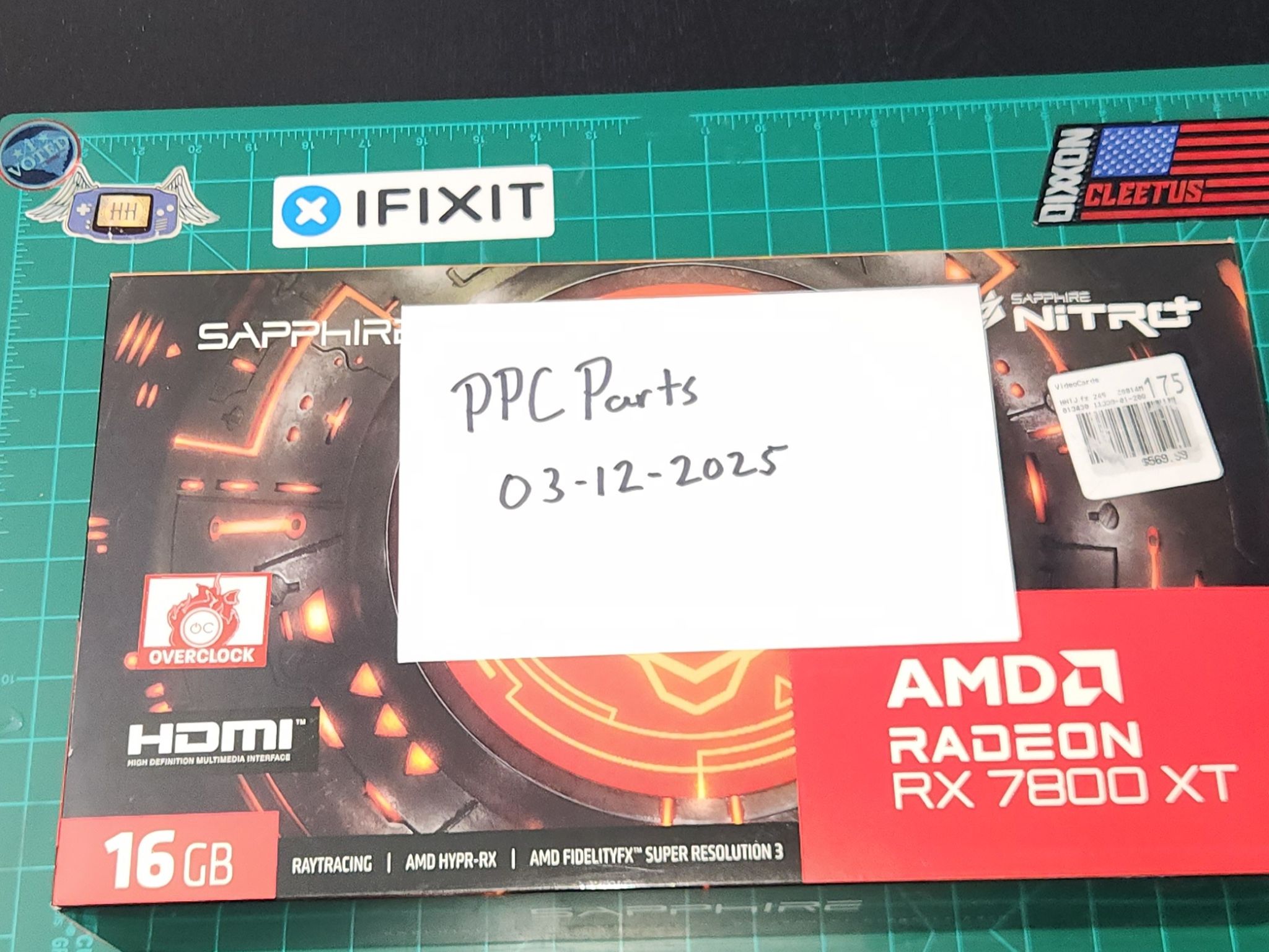 SAPPHIRE NITRO+ Radeon RX 7800 XT 16GB GDDR6 PCI Express 4.0 x16 ATX Graphics Card 11330-01-20G