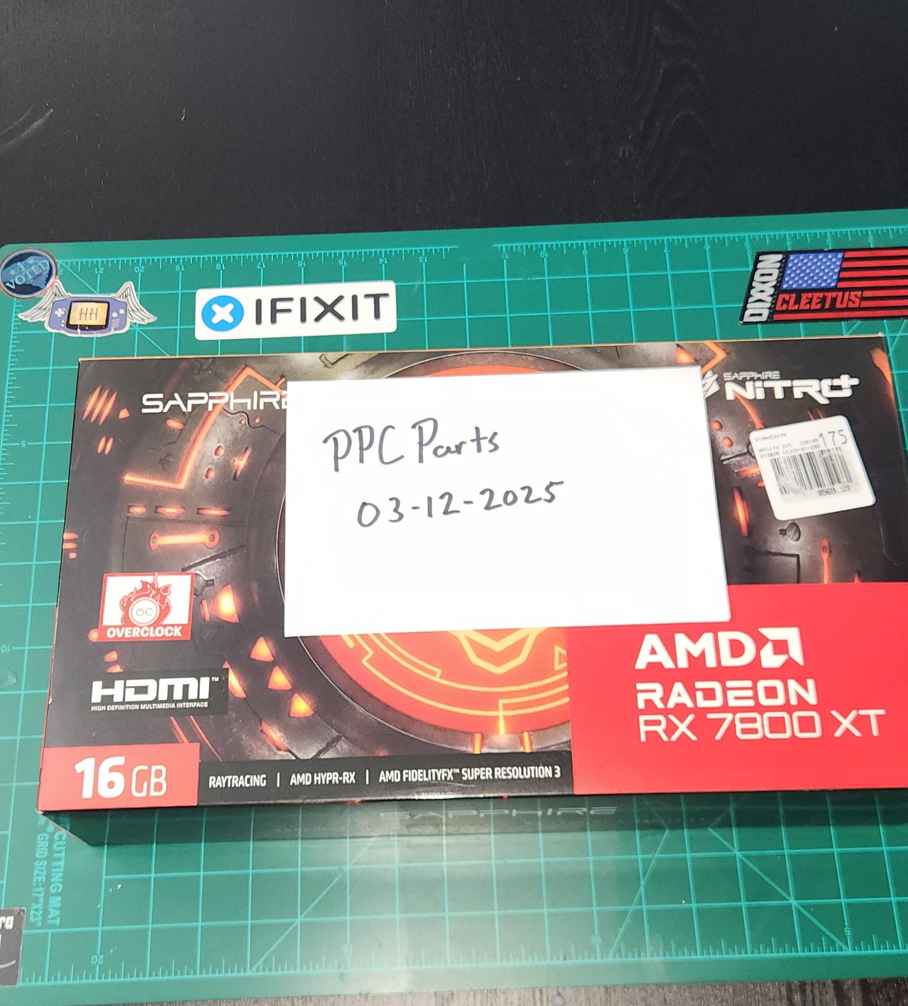 SAPPHIRE NITRO+ Radeon RX 7800 XT 16GB GDDR6 PCI Express 4.0 x16 ATX Graphics Card 11330-01-20G
