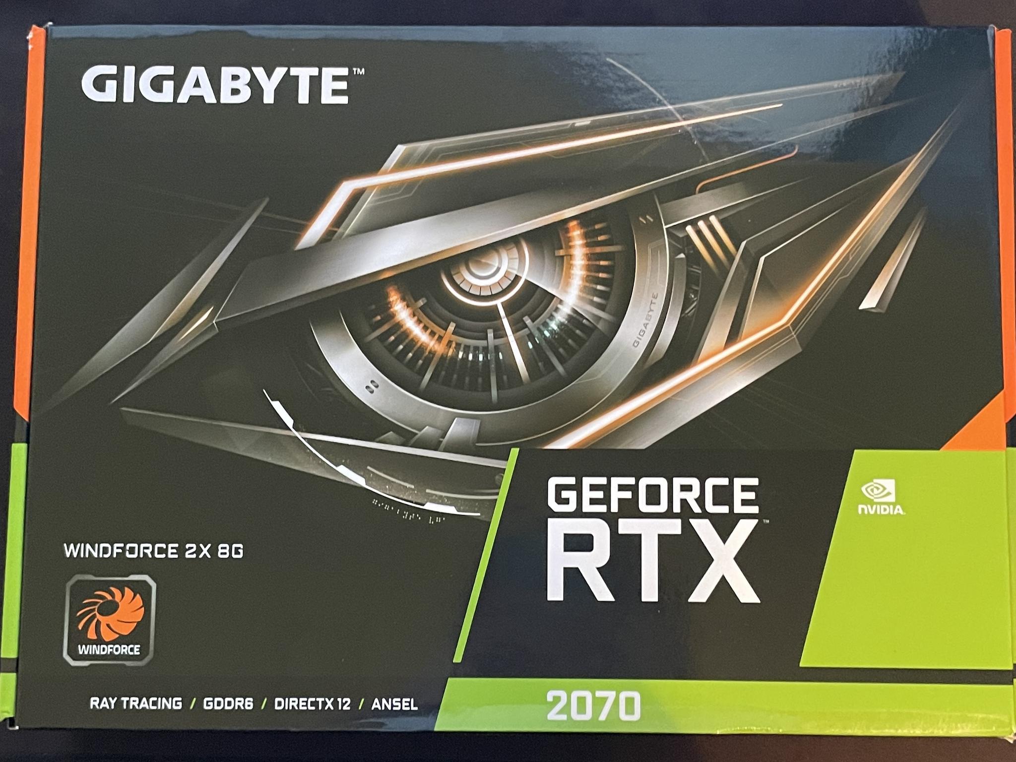 Geforce RTX 2070 Gigabyte Windforce 2x 8GB Graphics Card