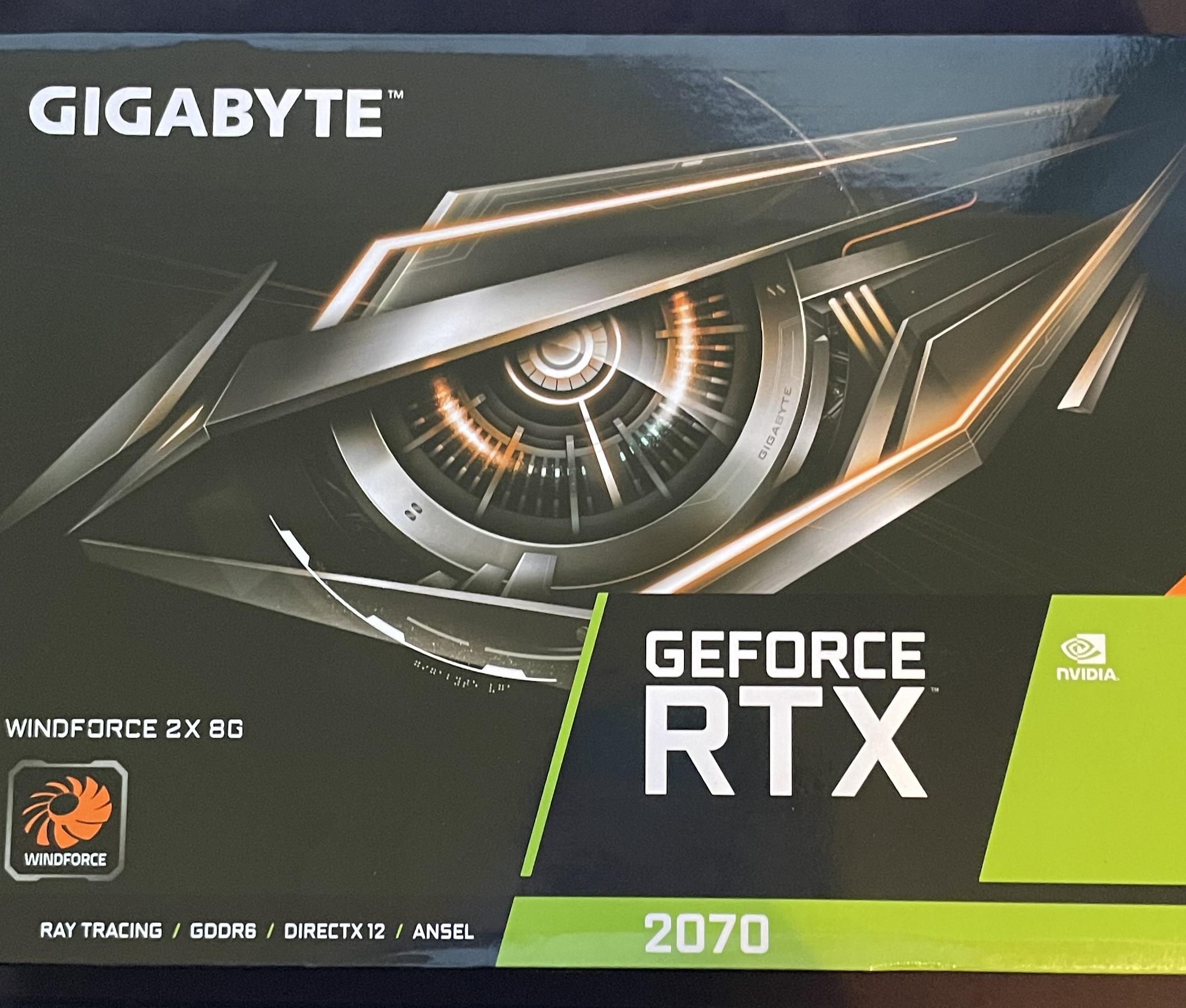 Geforce RTX 2070 Gigabyte Windforce 2x 8GB Graphics Card