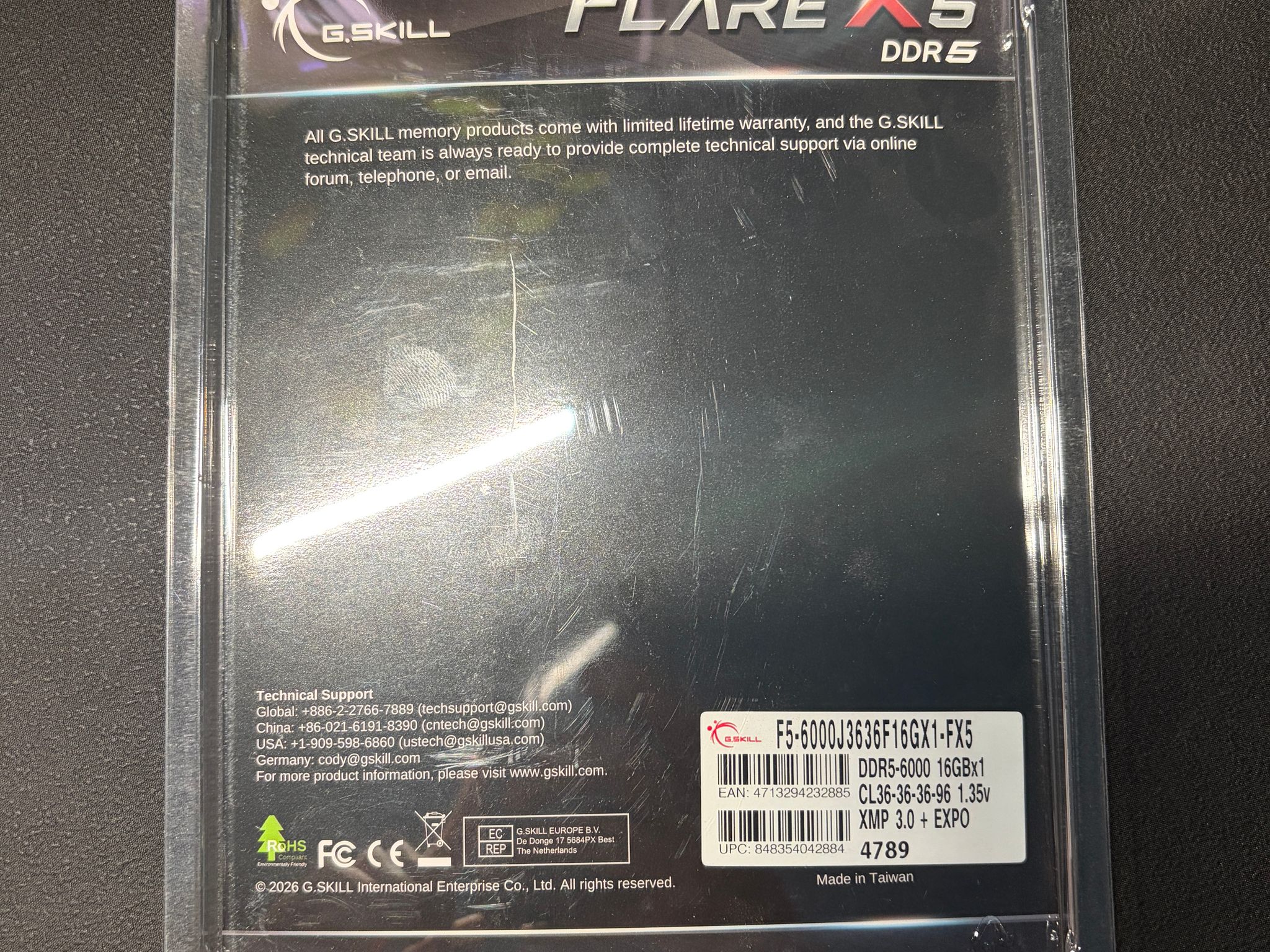 G.Skill FlareX - 16GB DDR5 6000MhZ CL36 RAM