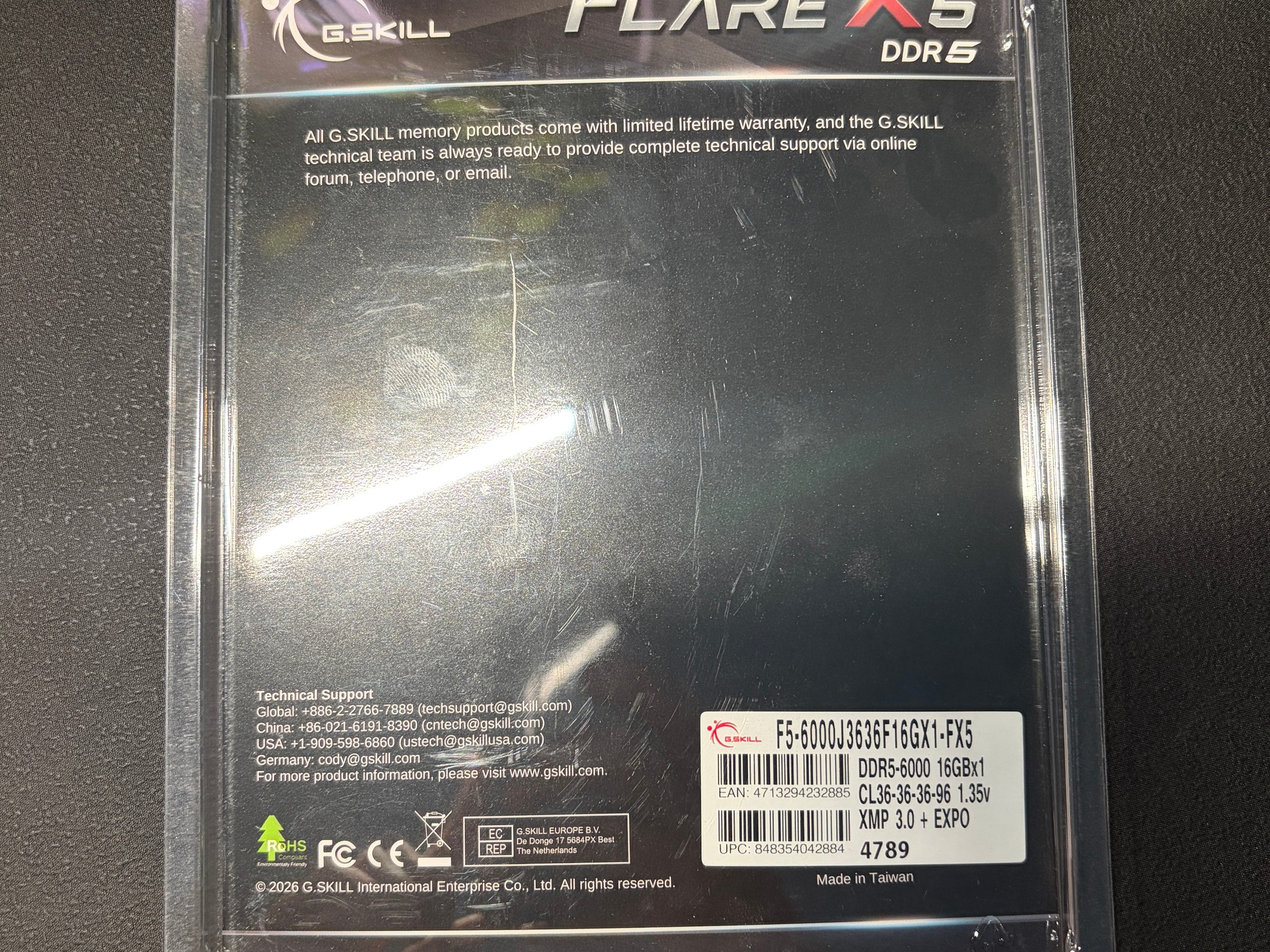G.Skill FlareX - 16GB DDR5 6000MhZ CL36 RAM