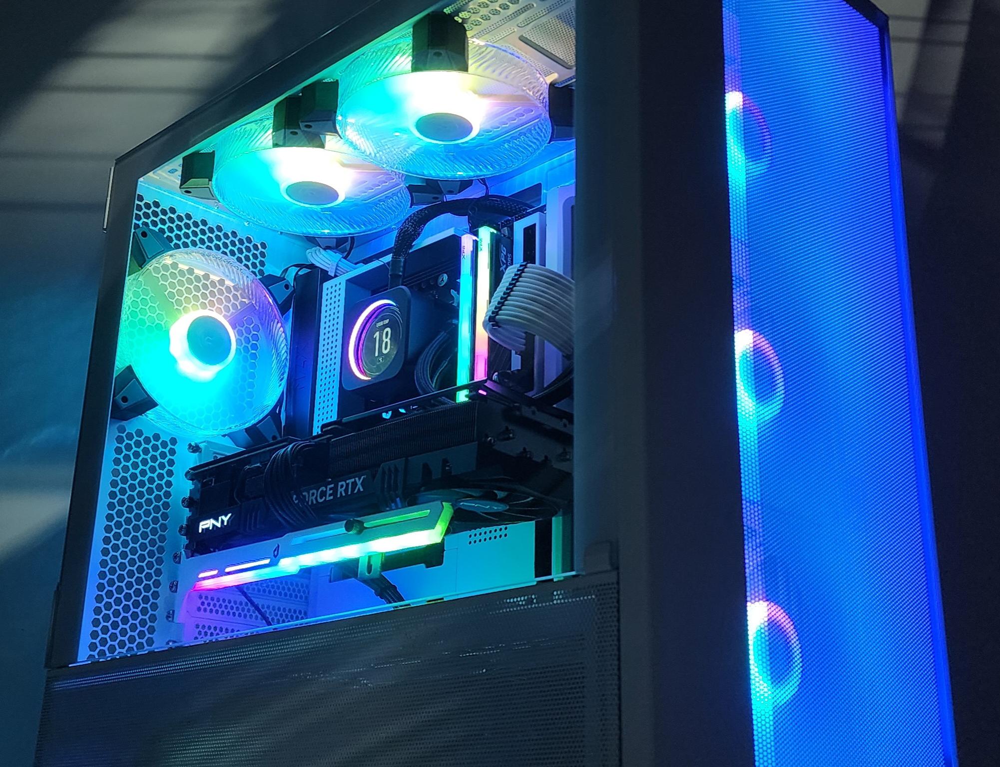 Gaming PC Ryzen 7 7700 32GB RAM 1TB SSD RTX 4070 Ti 12GB Windows 11 Computer
