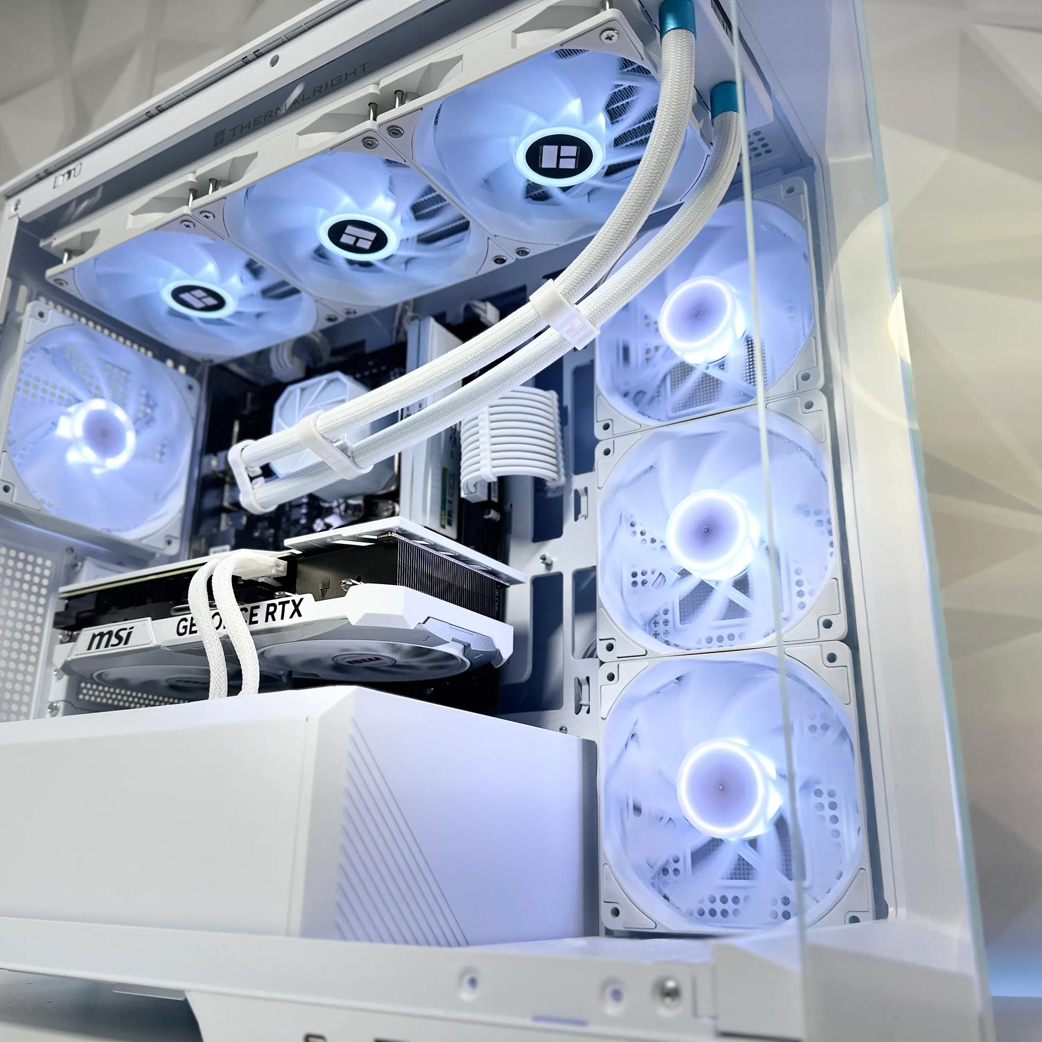 🌨️⛄90° N||Liquid Cooled Gaming PC🌨️Nvidia RTX 4070  12GB🌨️AMD Ryzen 5 7600X🌨️32GB DDR5