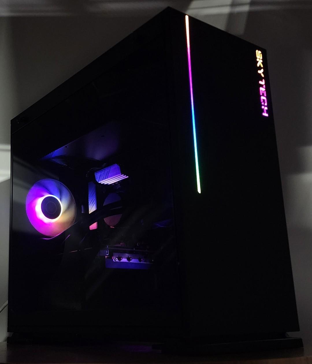 Gaming PC Ryzen 7 3700X 16GB RAM 500GB SSD RX 5700 8GB Windows 11 Computer