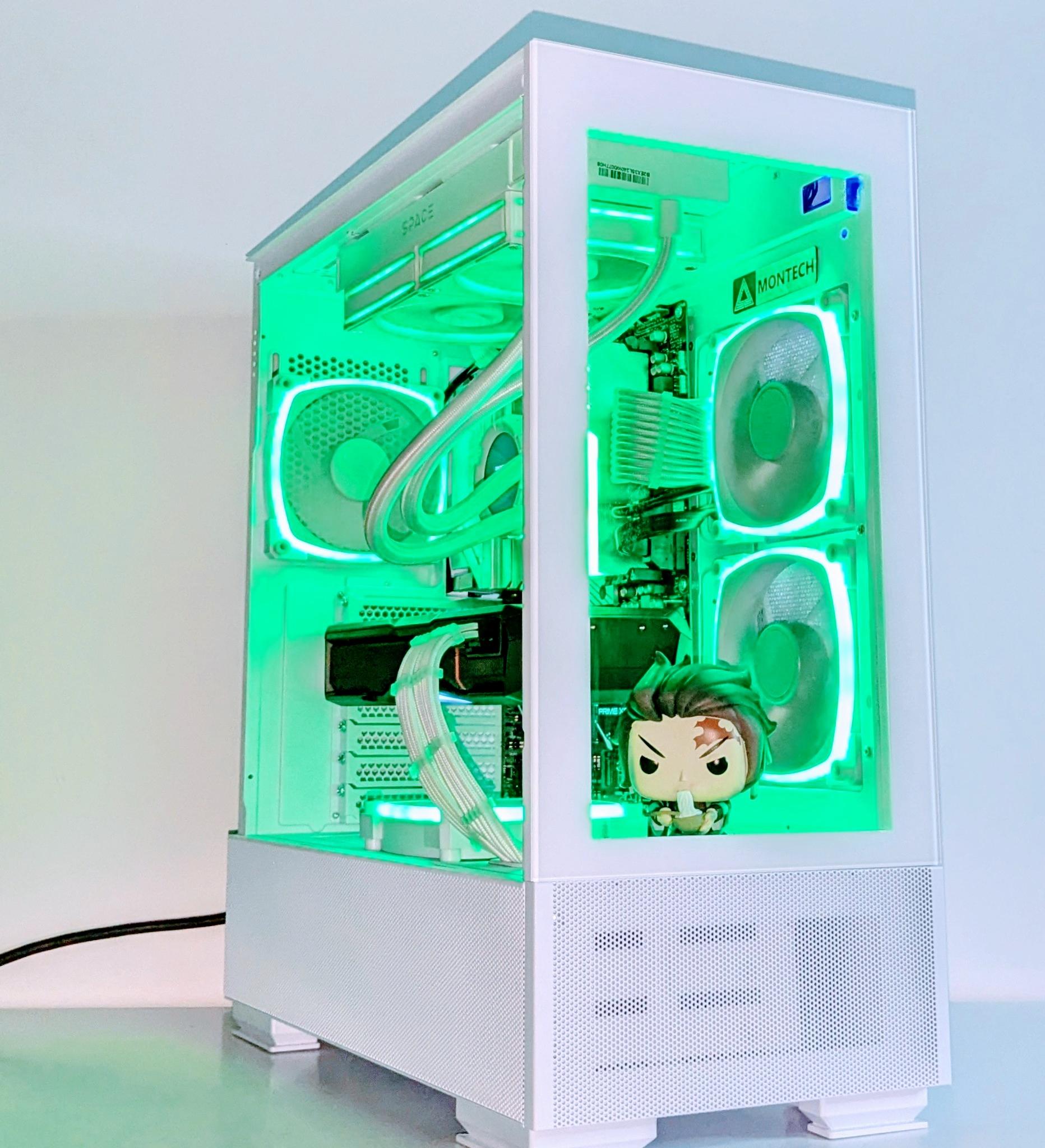 🔥Tanjiro Kamado "Infinity Castle" PC⚪️RX 7900XTX⚪️Ryzen 7 7700X⚪️2TB NVMe PCIE⚪️32GB DDR5⚪️1000W PSU