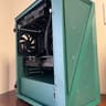 GREEN GOBLIN!!! MicroATX build with AMD Ryzen 9600X and 9070, 32GB DDR5, 2TB SSD