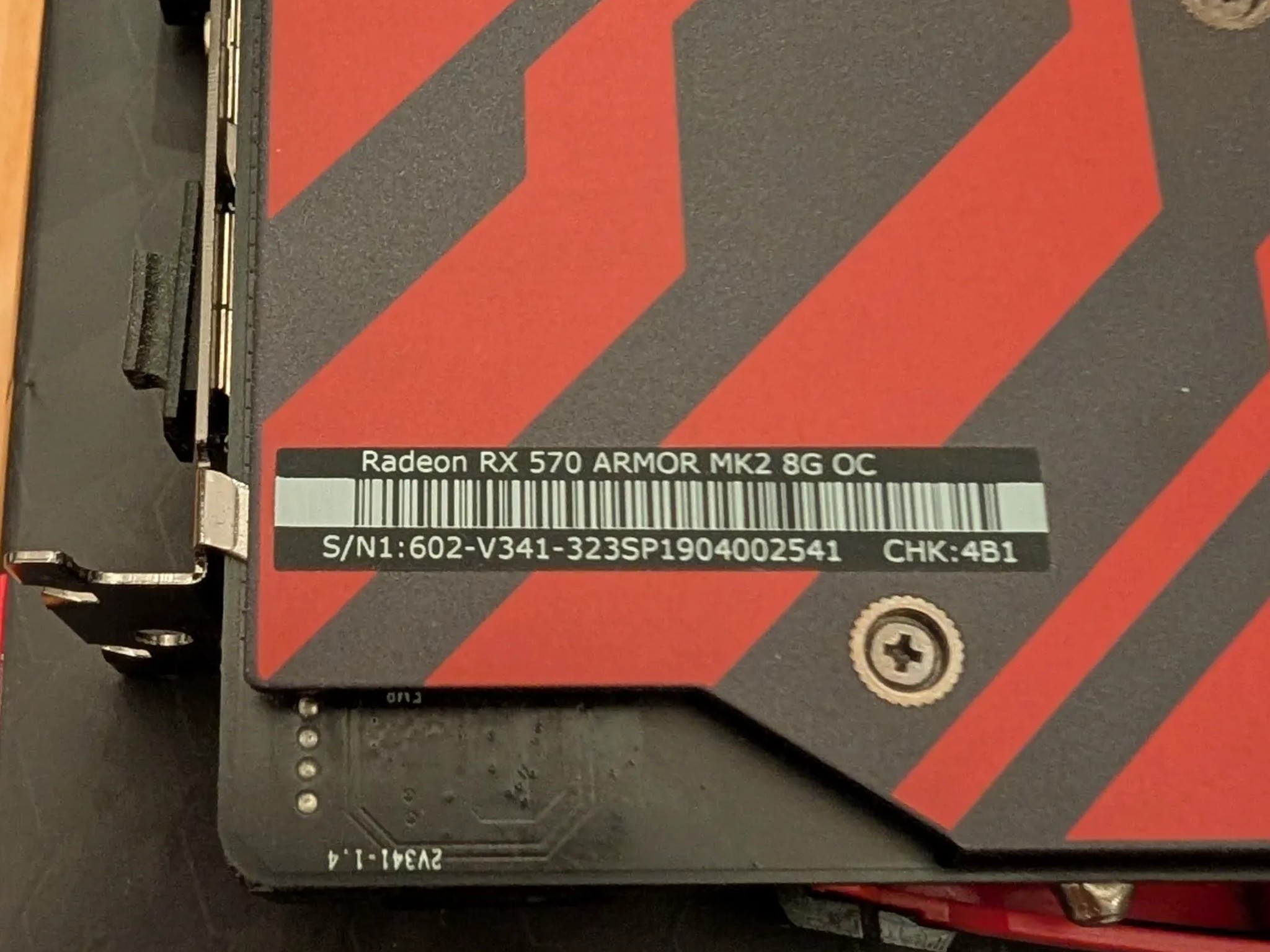 MSI Radeon RX 570 Armor MK2 8GB GDDR5 OC GPU